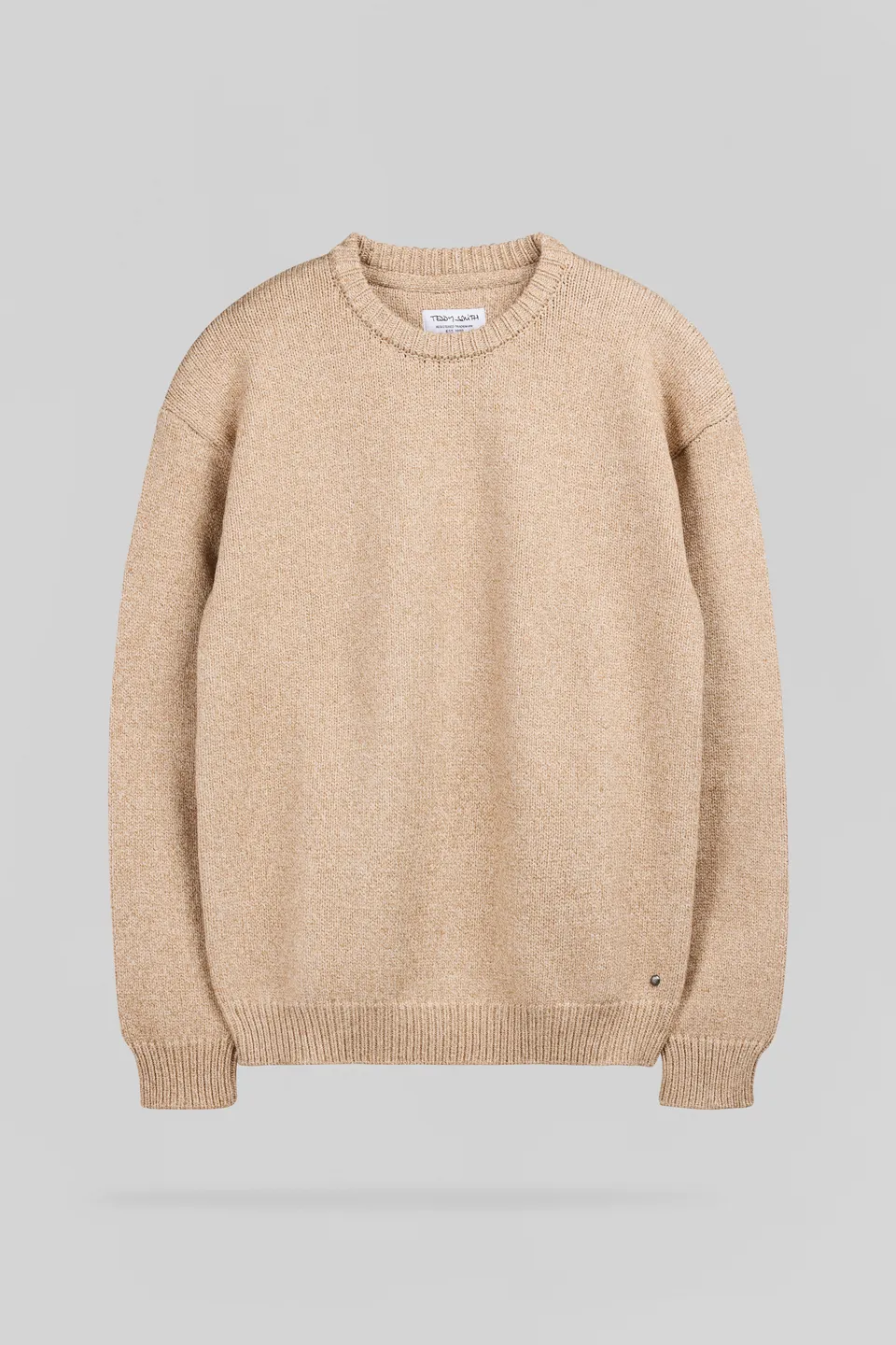 Teddy Smith P-Loic pull beige col rond chiné