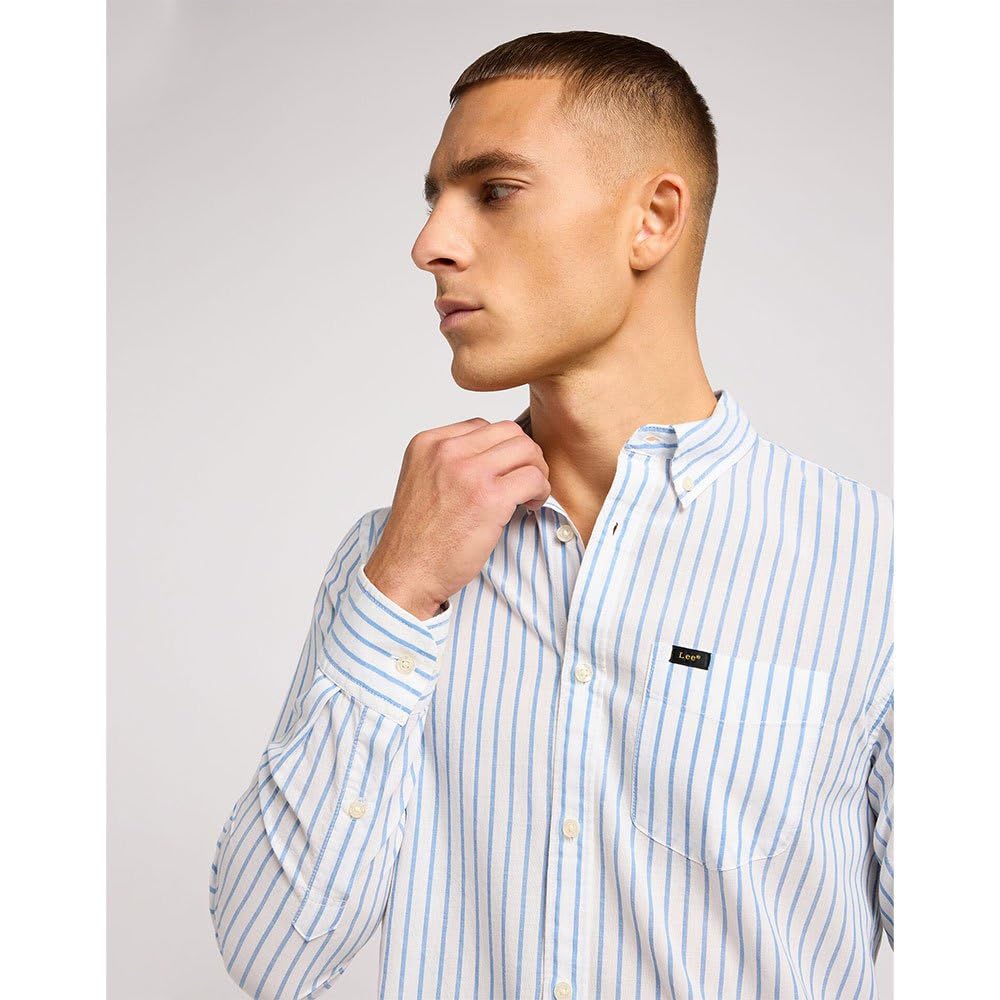 Lee t-shirt homme col boutonné Atlantic coton