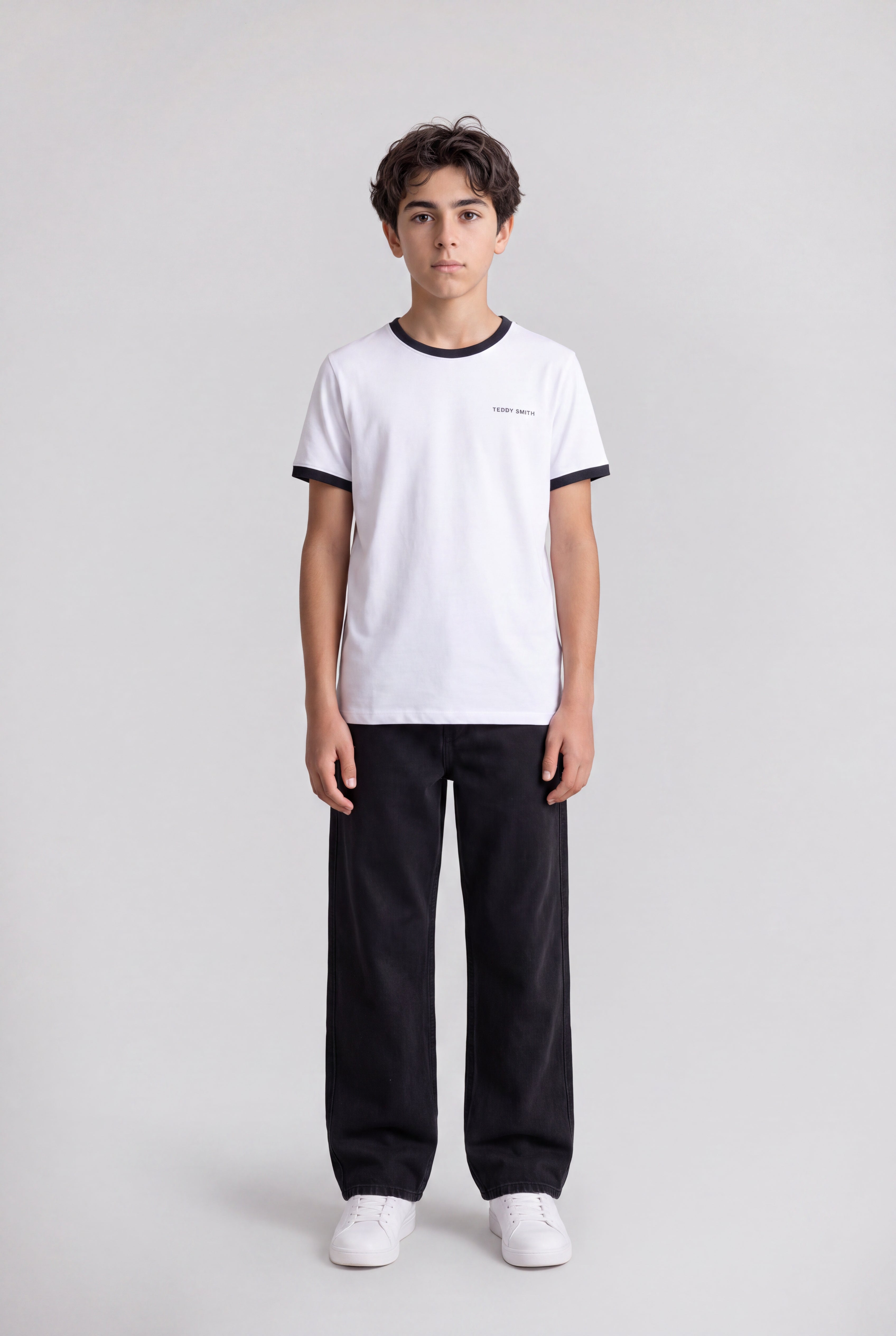 Teddy Smith The Tee 2 R MC JR t-shirt garçon blanc coton