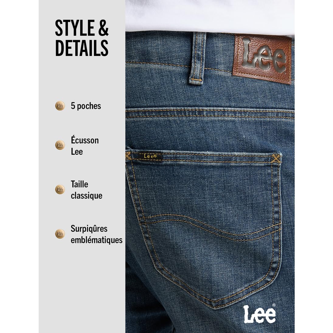 Lee MVP Slim Fit jean slim homme King 32/36 stretch