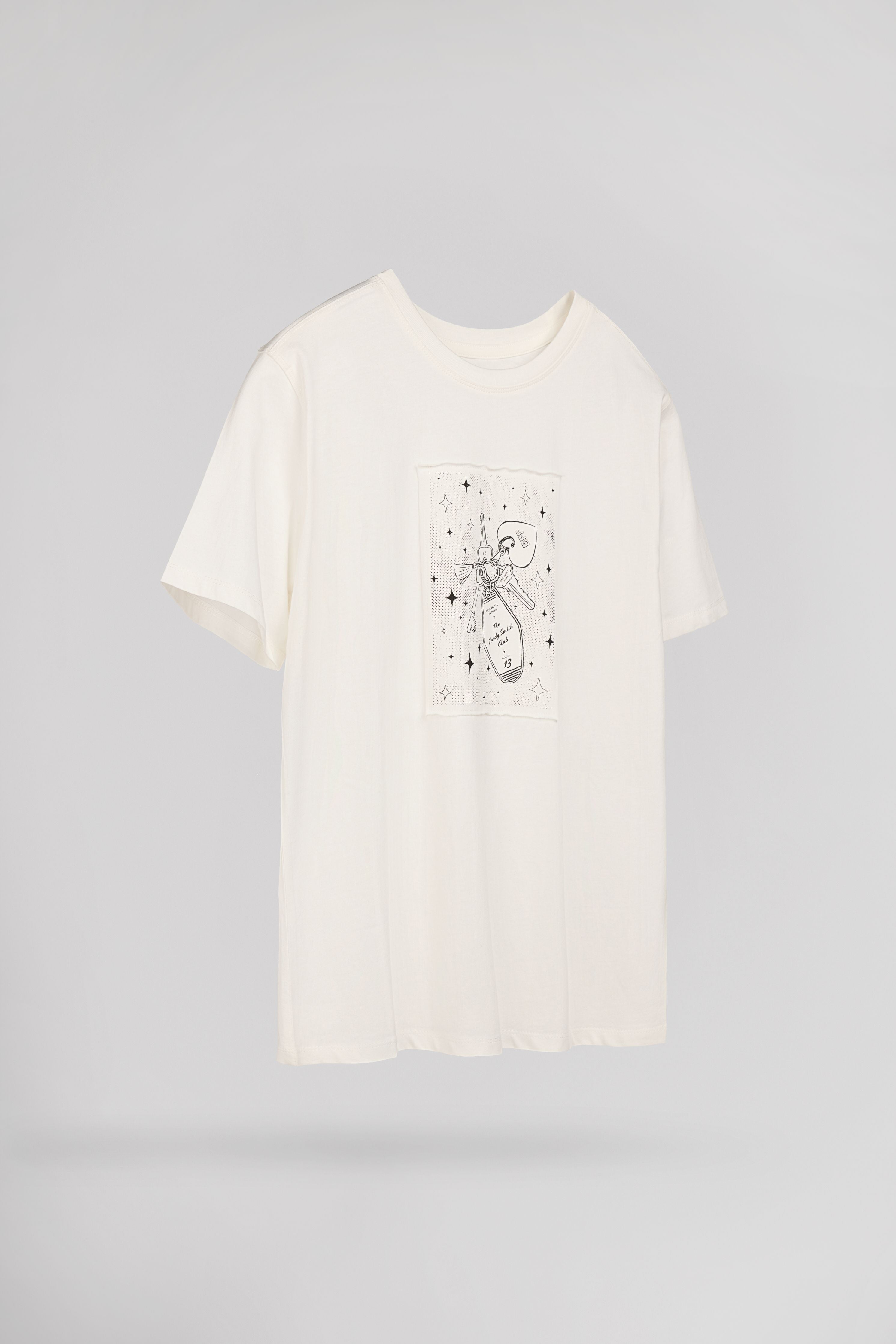 Teddy Smith T-Wallen MC JR t-shirt fille Middle White coton