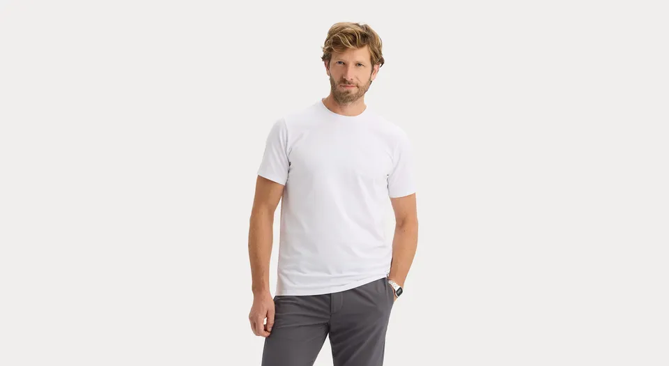 Dockers Go Tee t-shirt slim blanc séchage rapide