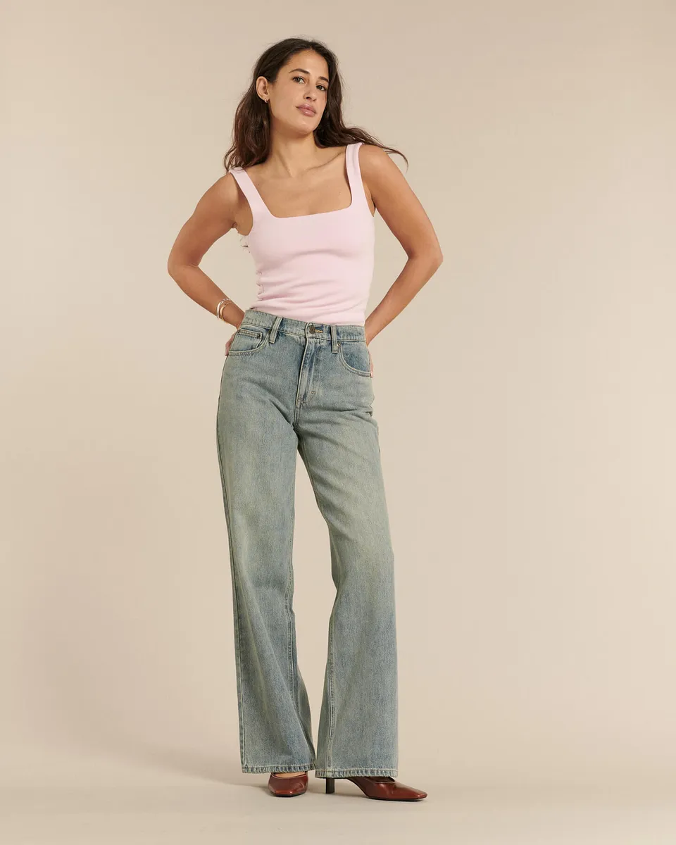 Labdip Joie jean large bleu dirty 100% coton 12,5 oz