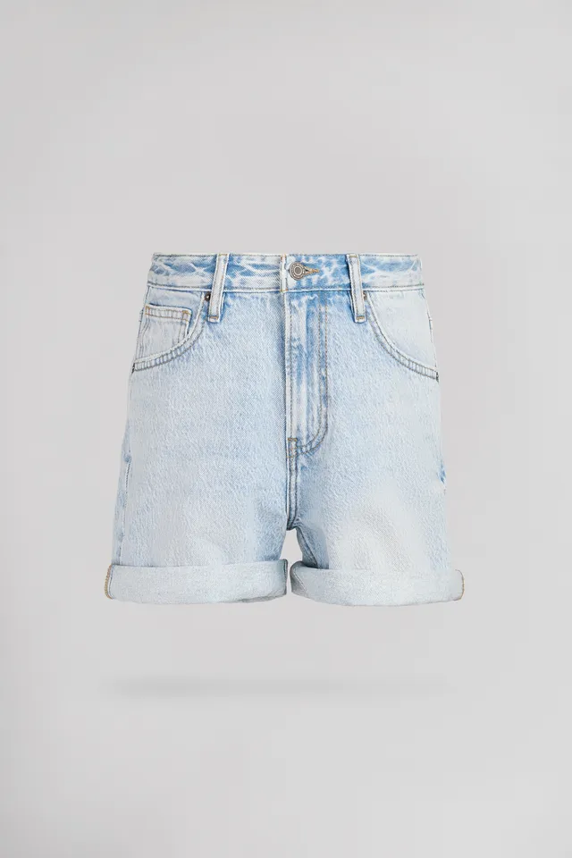 Teddy Smith S-Lucy SH JR short jean fille indigo clair coton