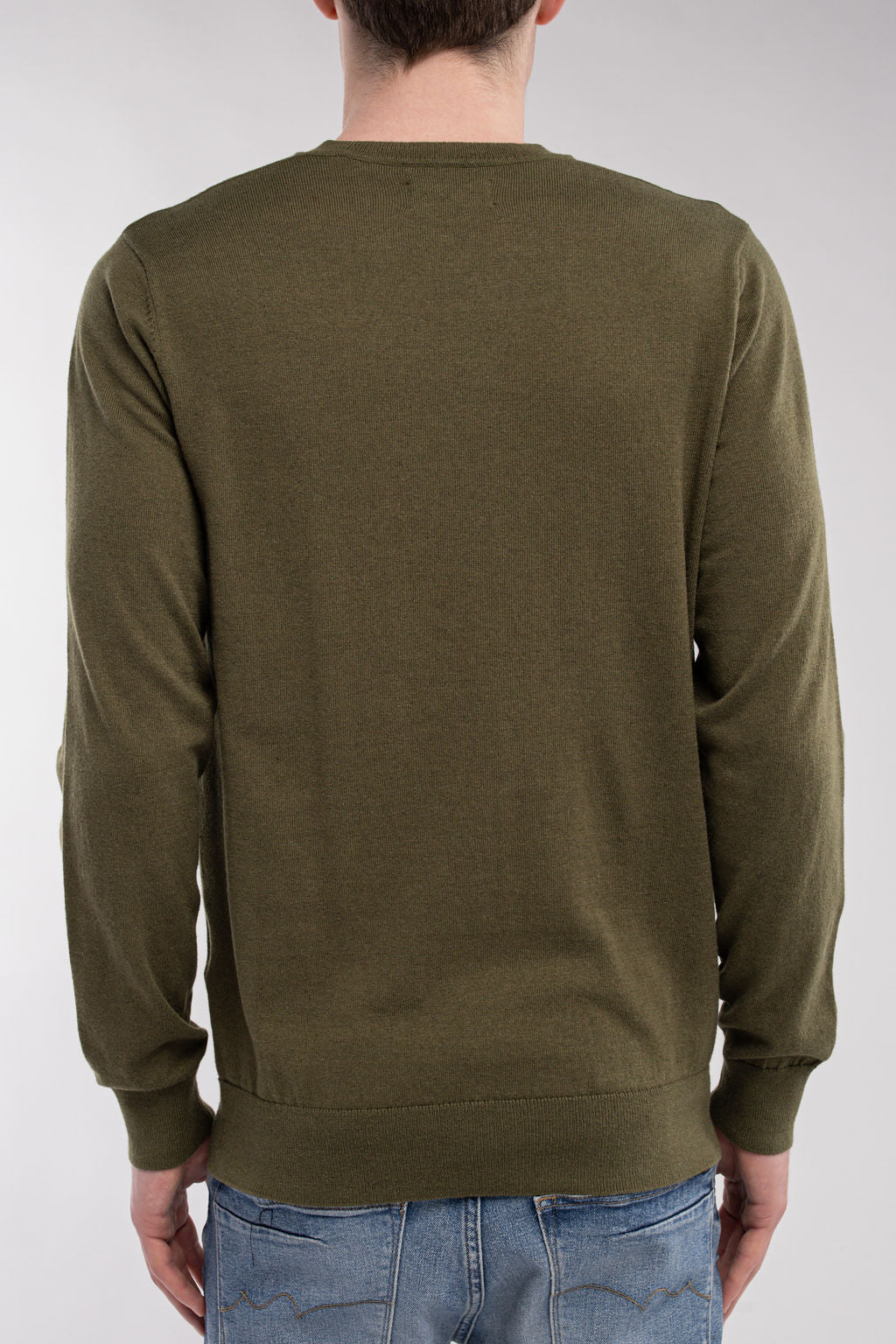 Teddy Smith P-Martino pull olive col rond homme