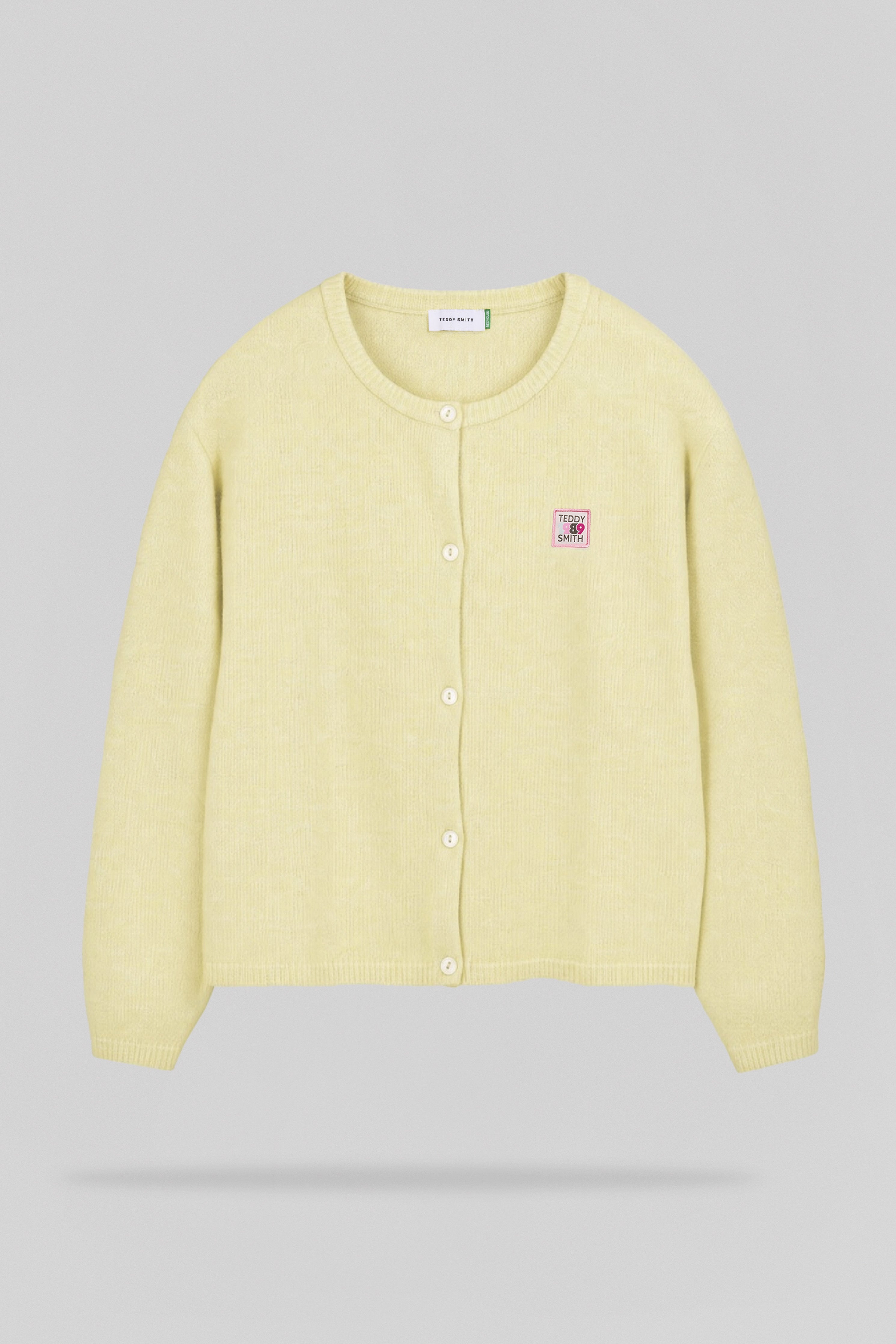 Teddy Smith G-Amelia gilet laine jaune citron femme