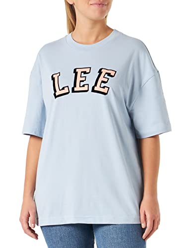Lee Relaxed T-shirt femme col rond bleu