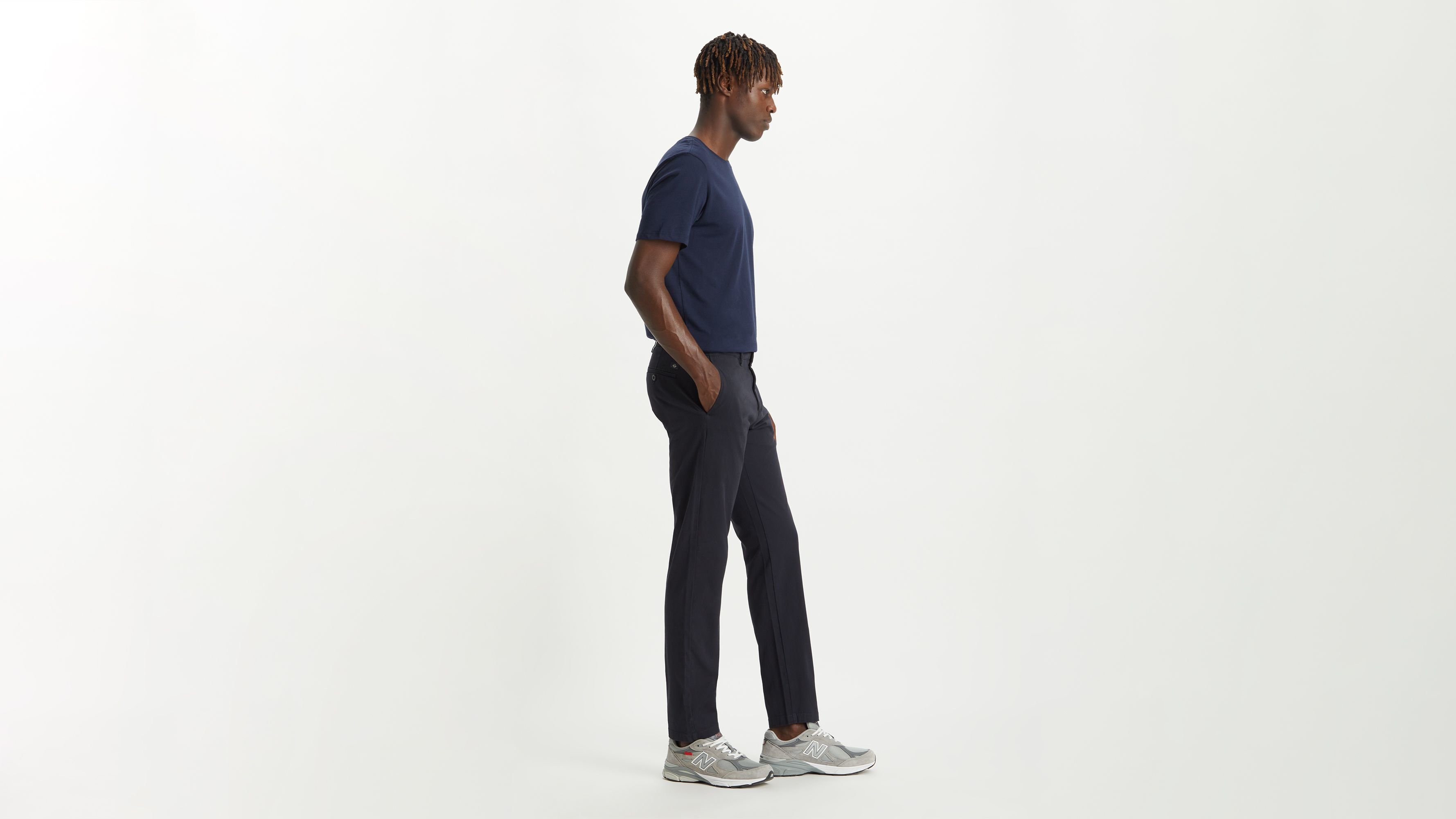 Dockers Crafted Khaki Slim chino bleu marine stretch