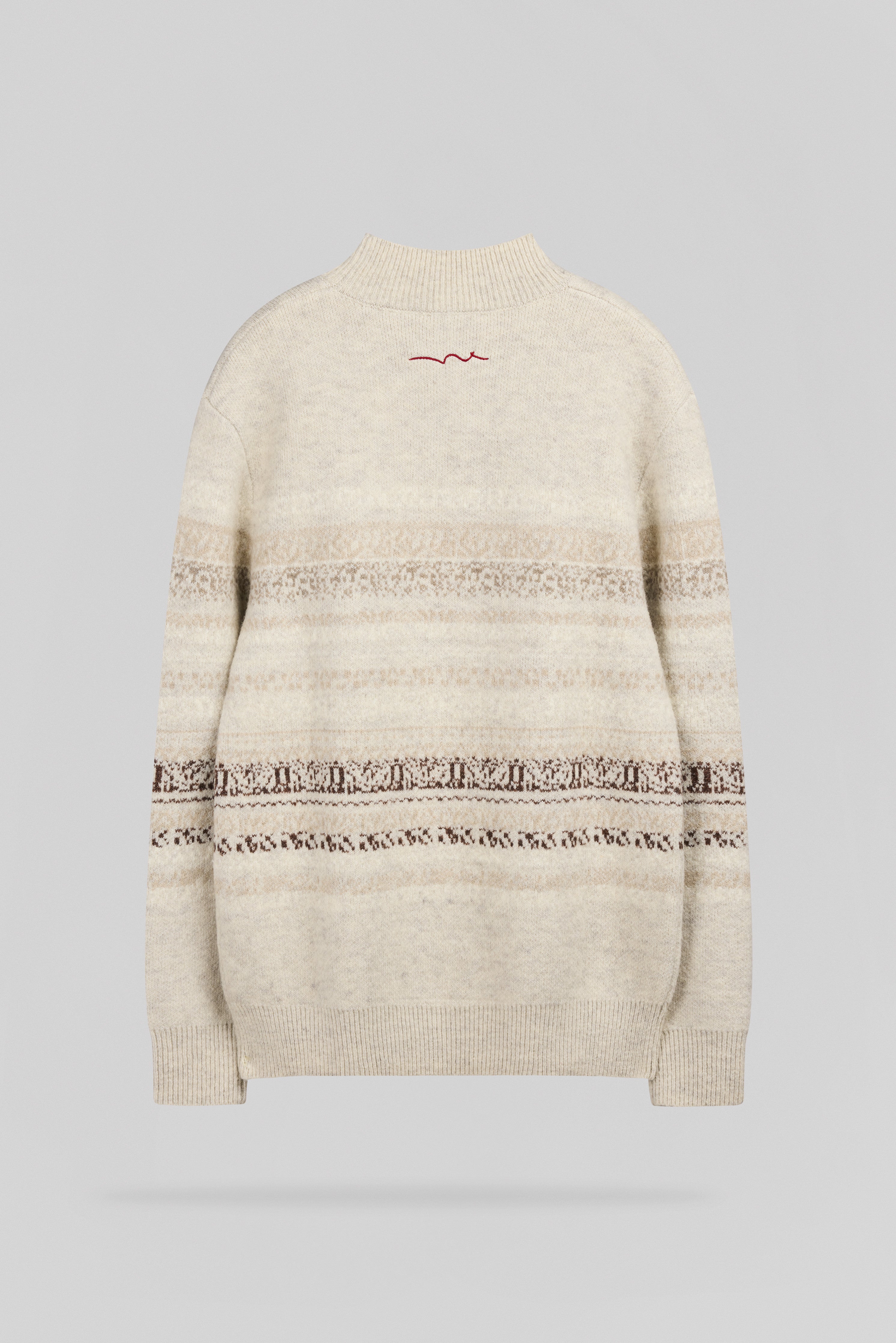 Teddy Smith P-Alex pull col montant ivoire homme