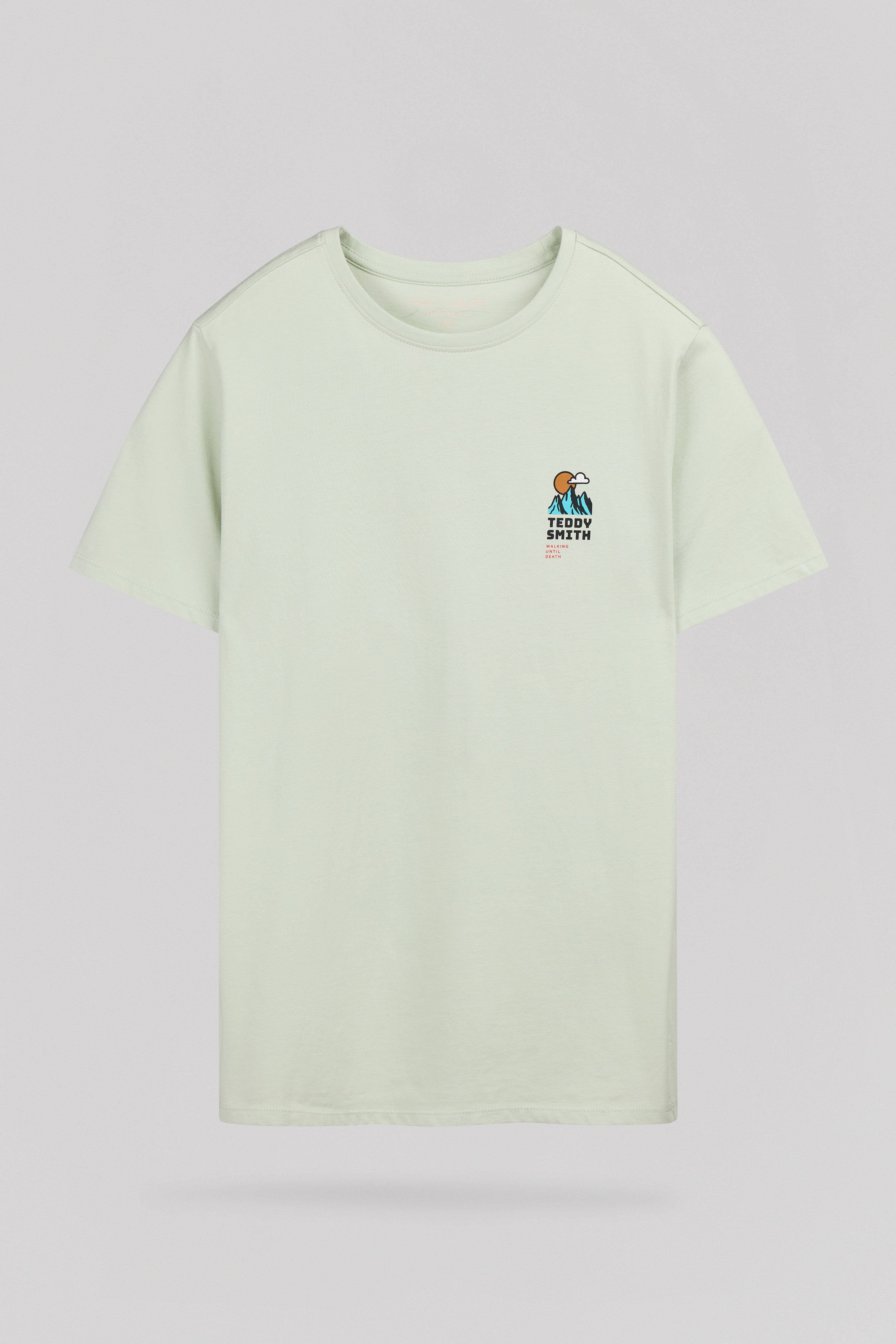Teddy Smith T-Trail MC t-shirt vert nacre 100% coton