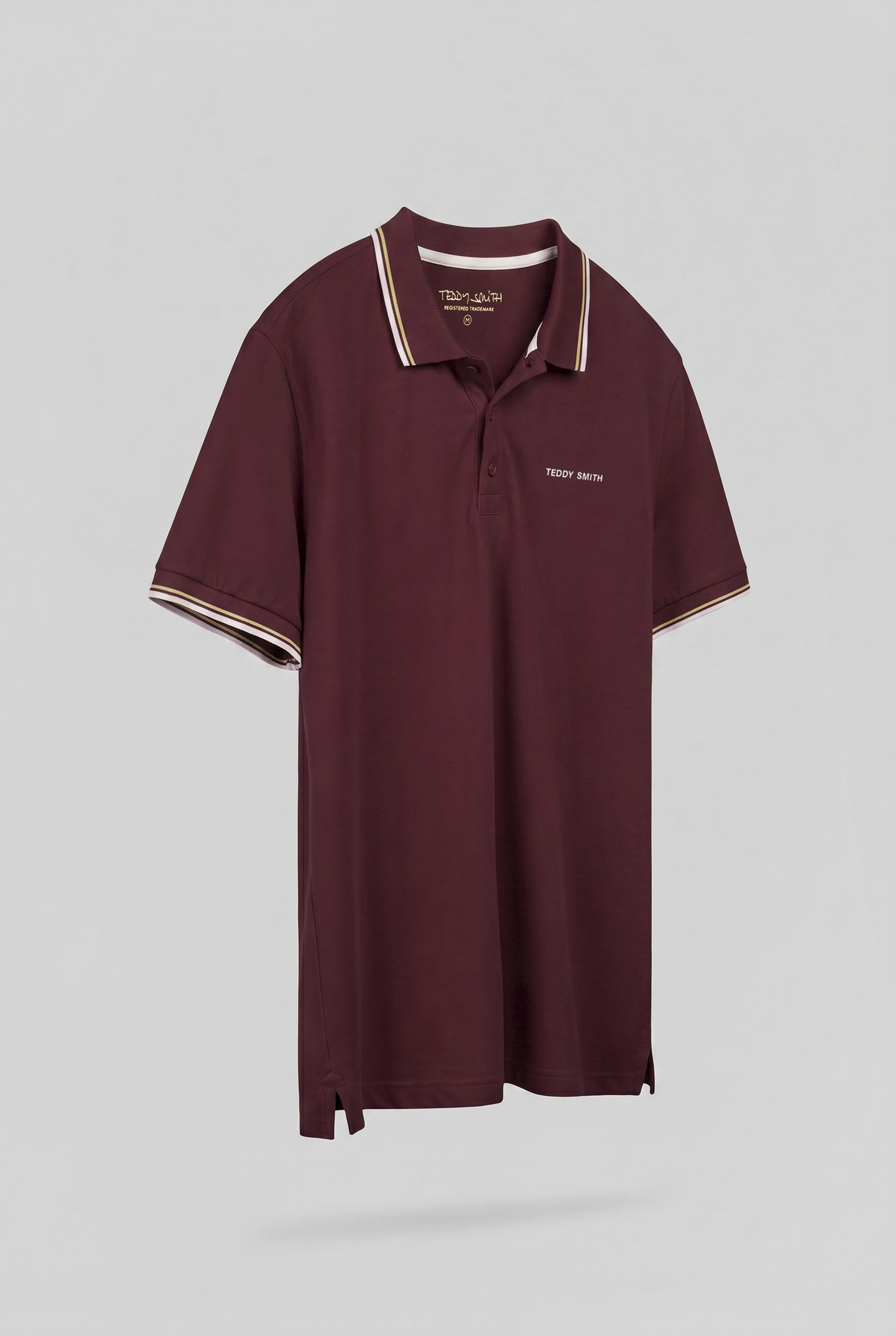 Teddy Smith Pasian 2 MC polo bordeaux foncé coton