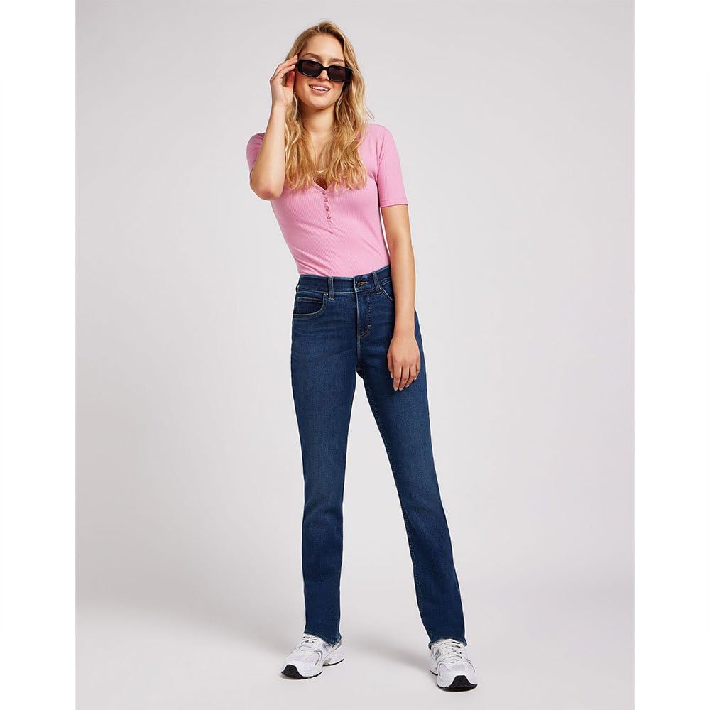Lee jean femme 33W/33L taille haute coton