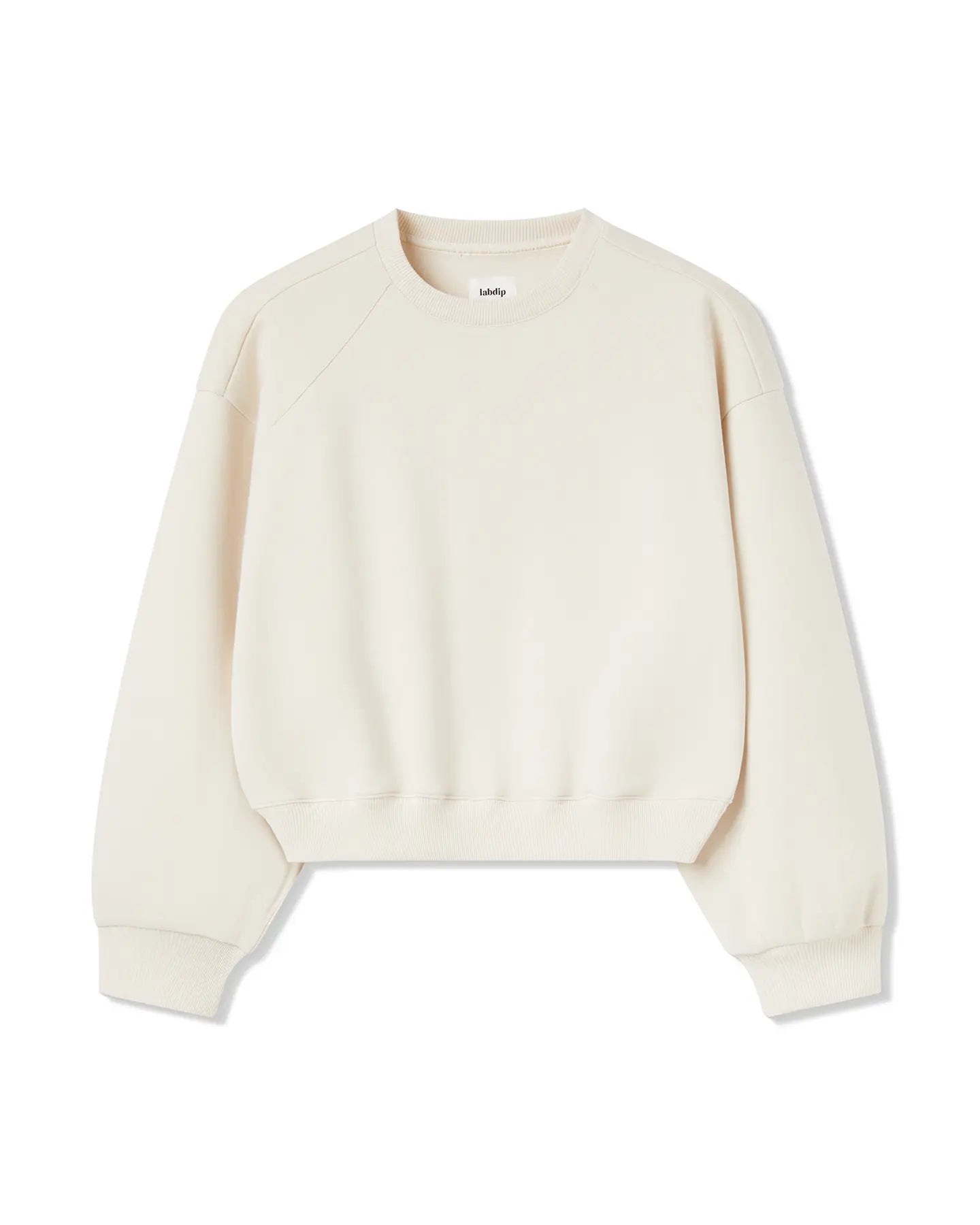 Labdip College sweat écume coupe boxy