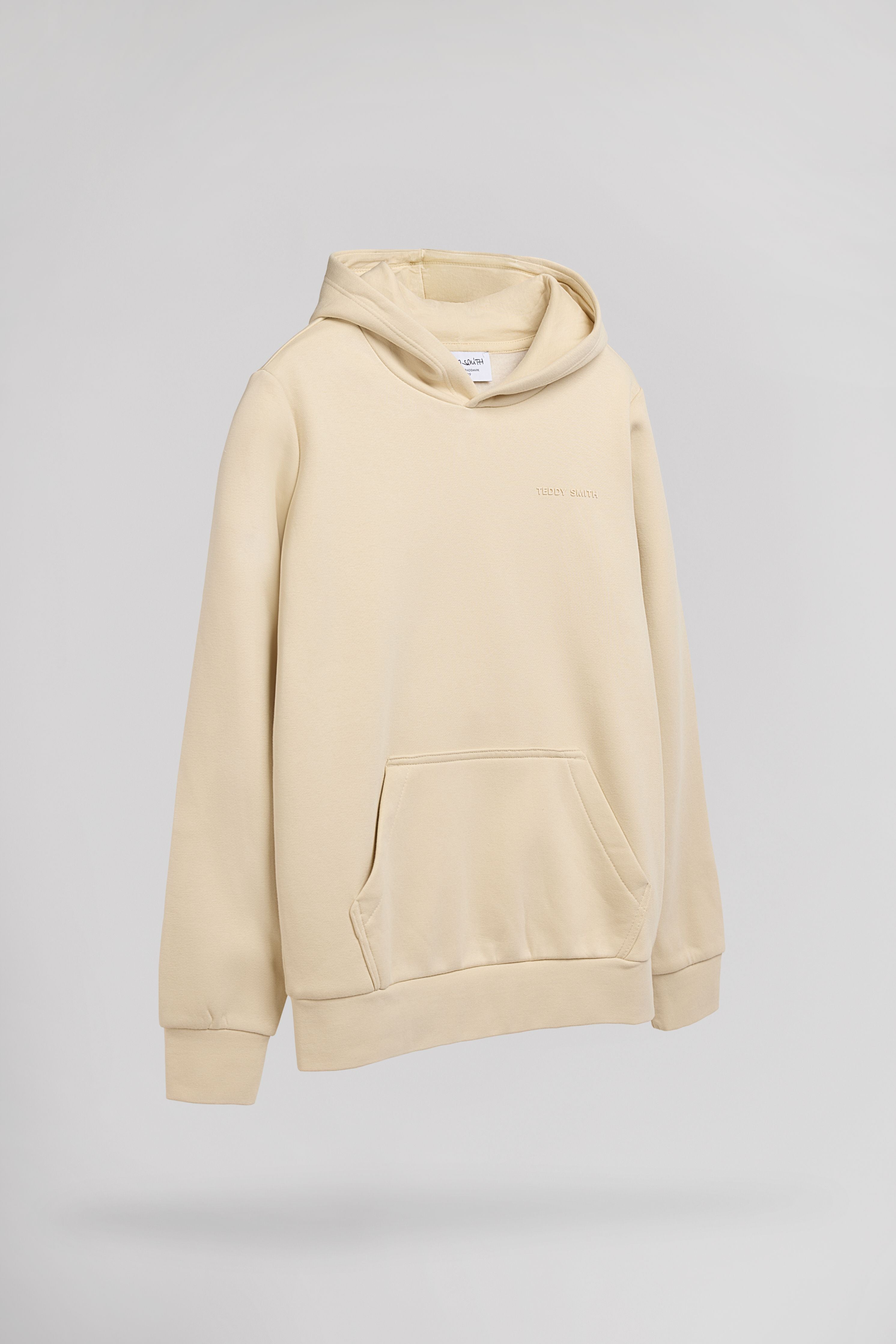 Teddy Smith S-Nark Hoody JR sweat garçon beige clair