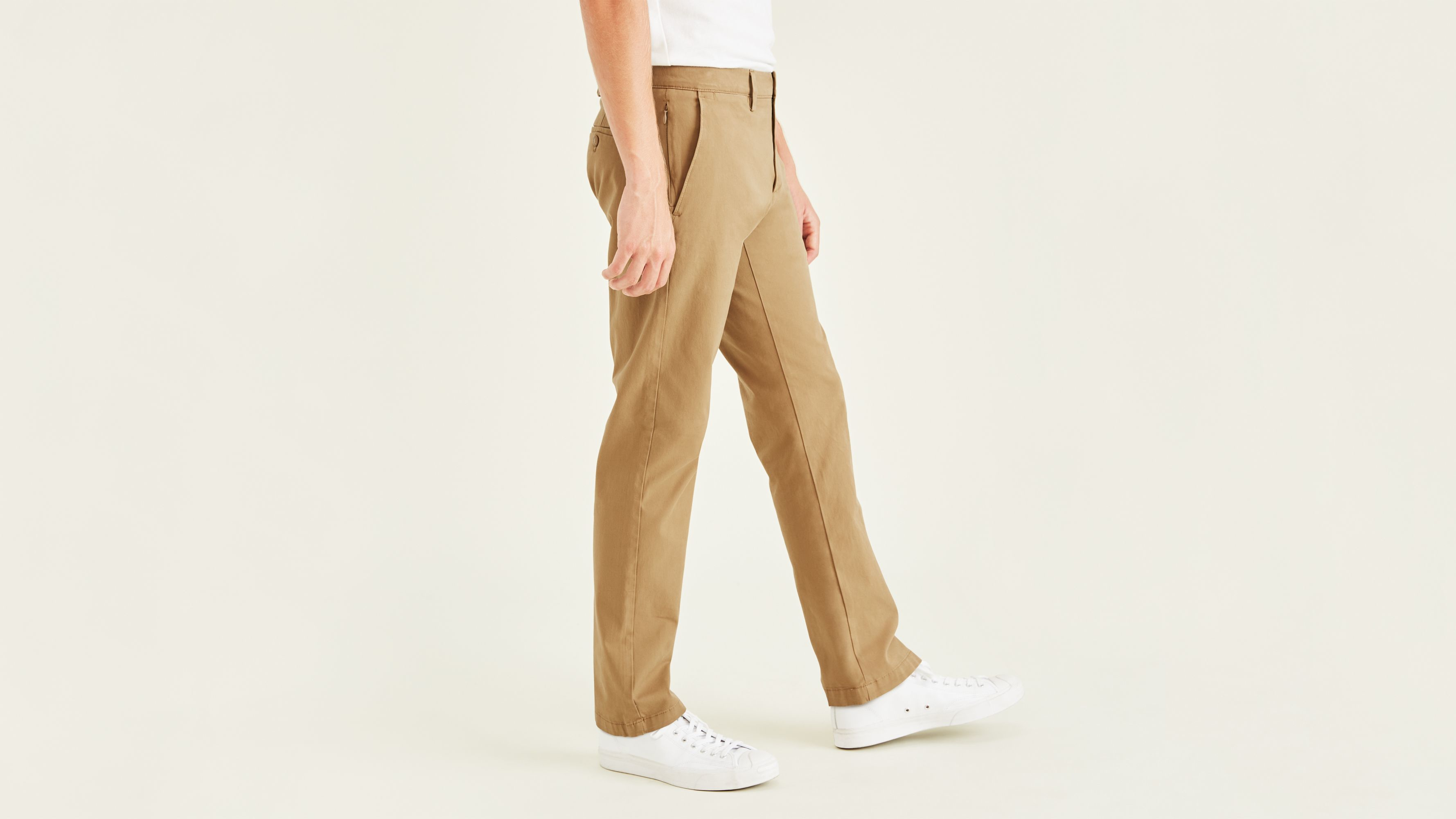 Dockers Crafted Khaki chino slim marron Ermine