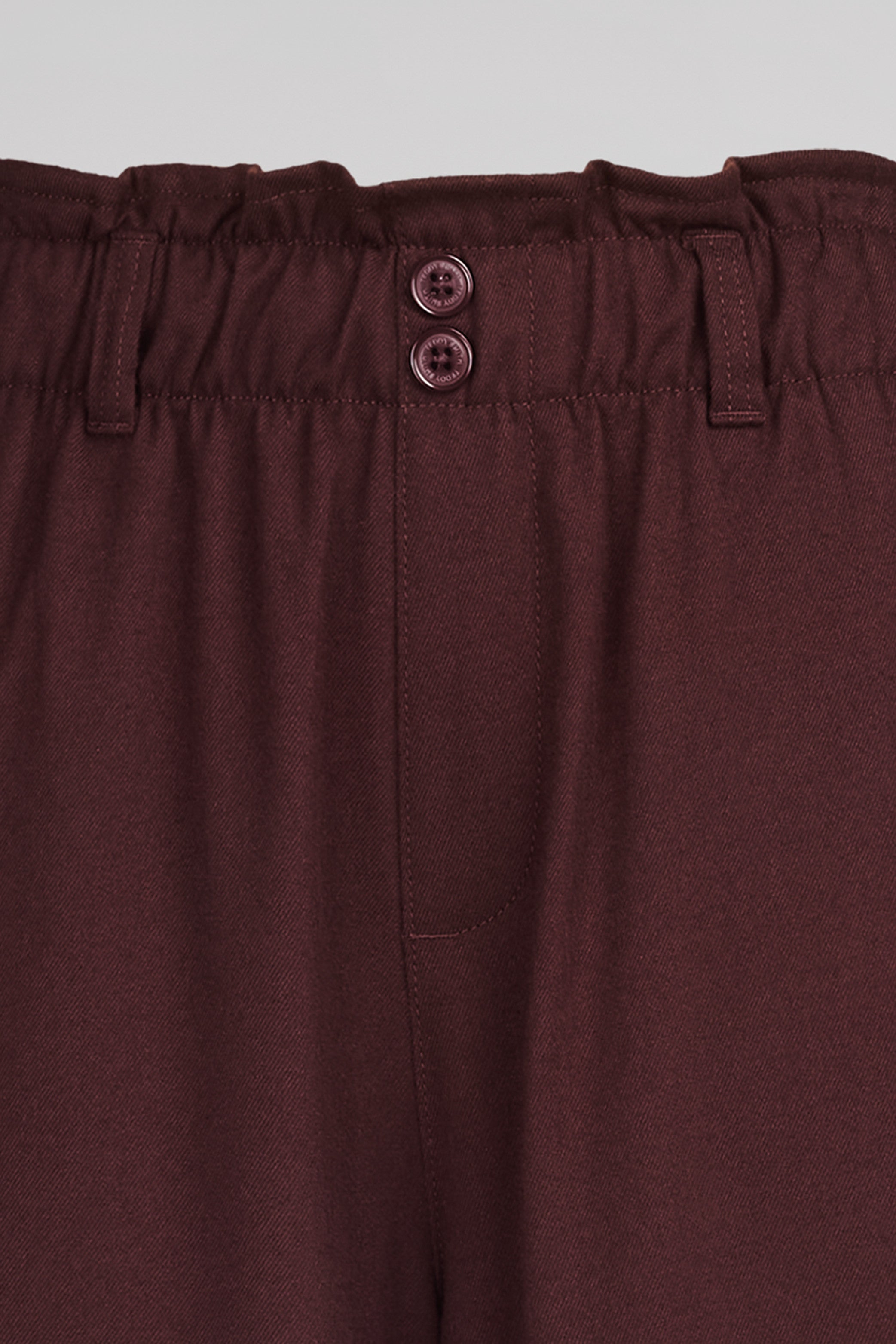 Teddy Smith P-Tylia pantalon bordeaux foncé flanelle