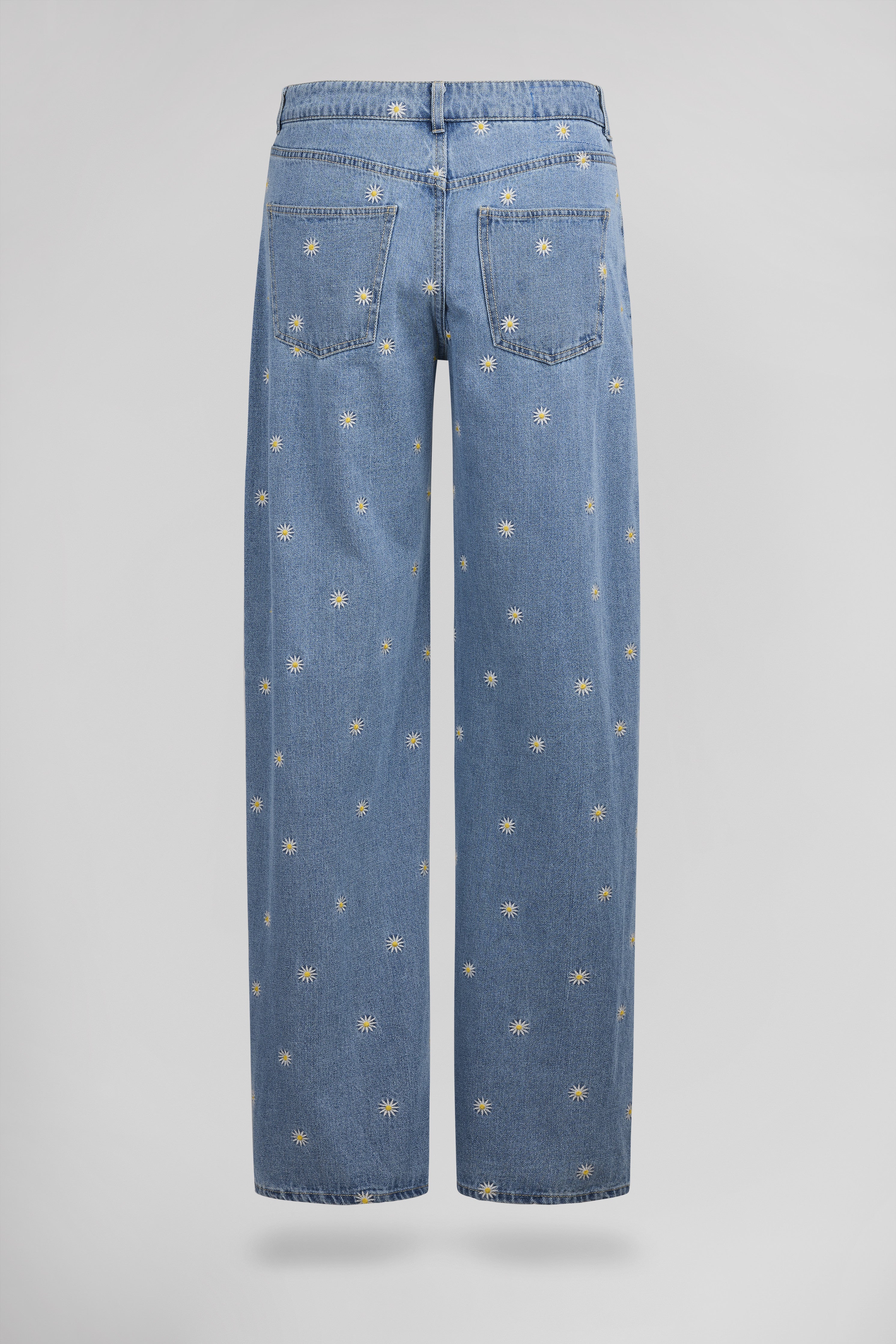 Teddy Smith Tomboy Flower jean droit femme Flower brodé