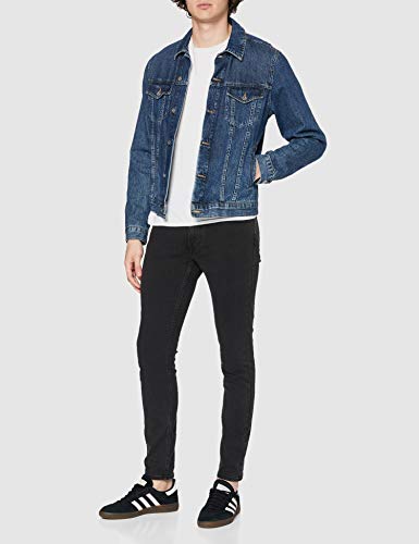 Lee Malone Jean skinny homme noir délavé denim