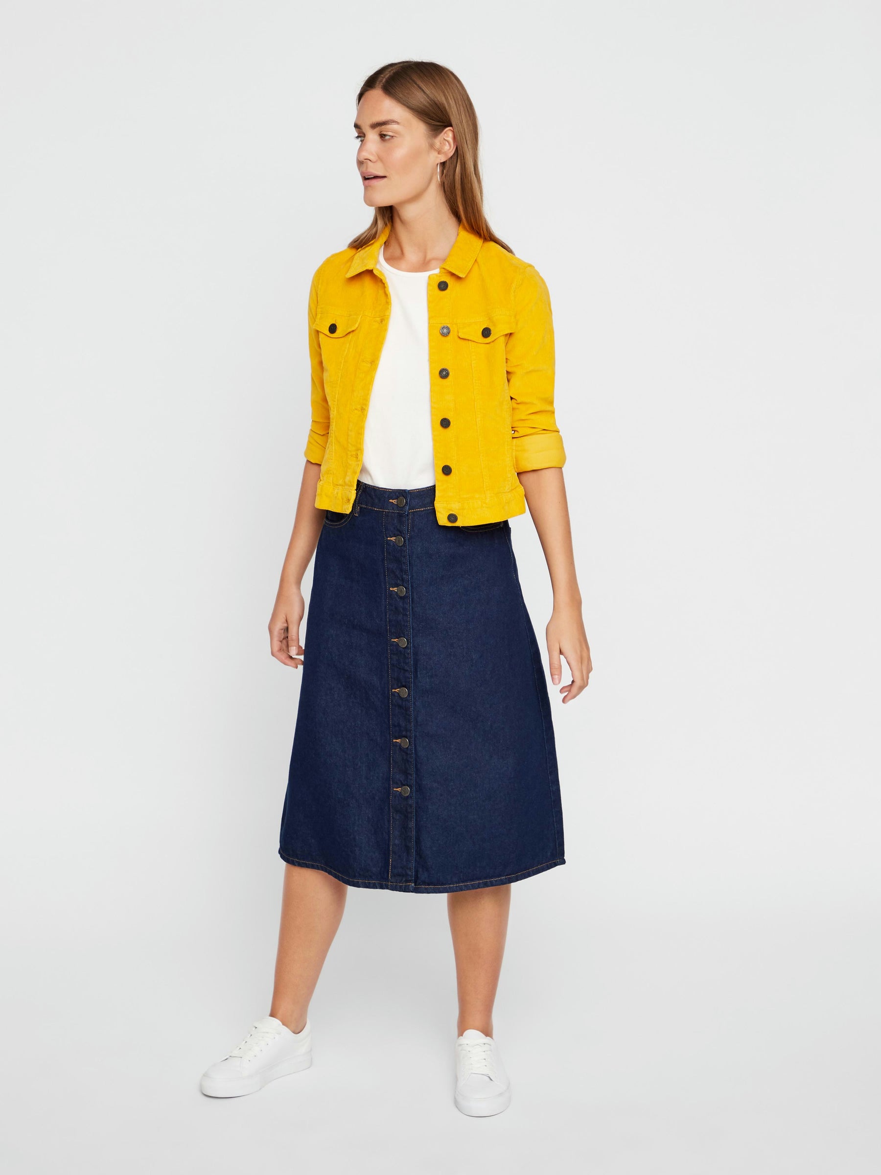 Noisy May veste velours côtelé slim extensible