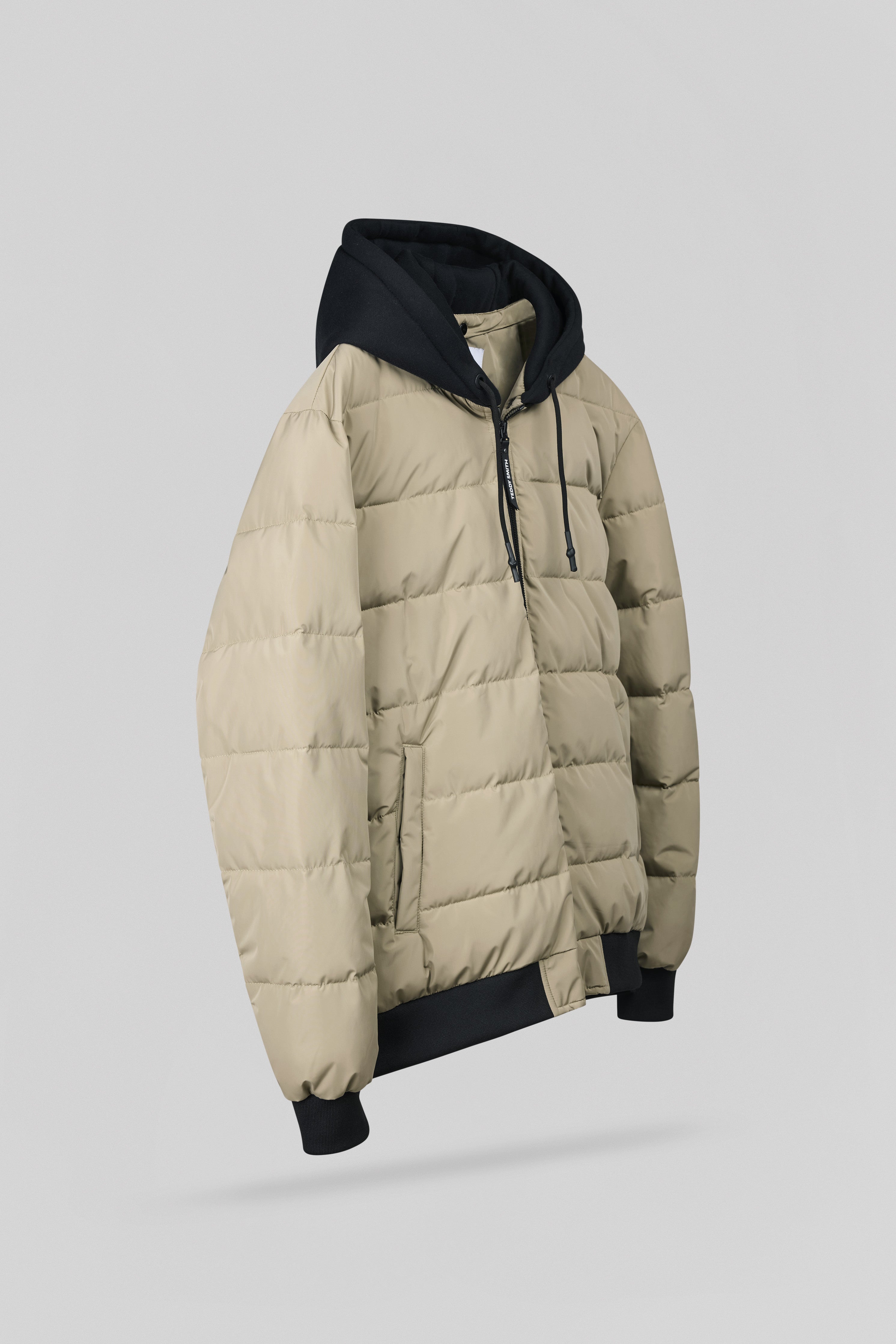 Teddy Smith B-East Wolf doudoune beige capuche amovible