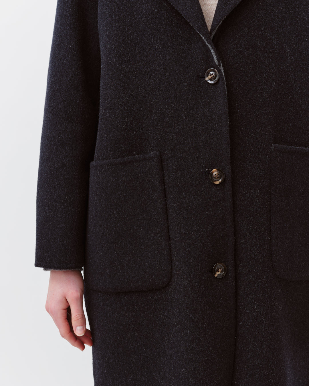 DIEGA Maiko manteau réversible marine gris