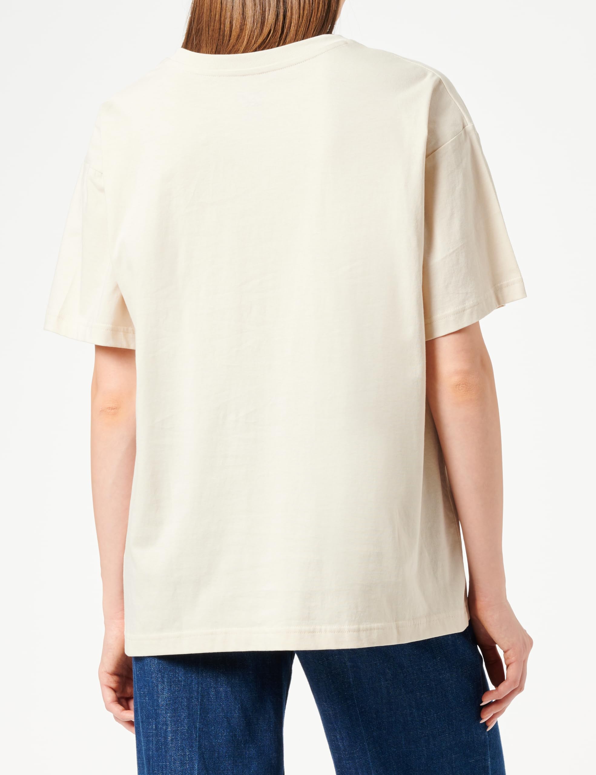 Lee Graphic Crew T-shirt femme beige soy bean col ras-du-cou