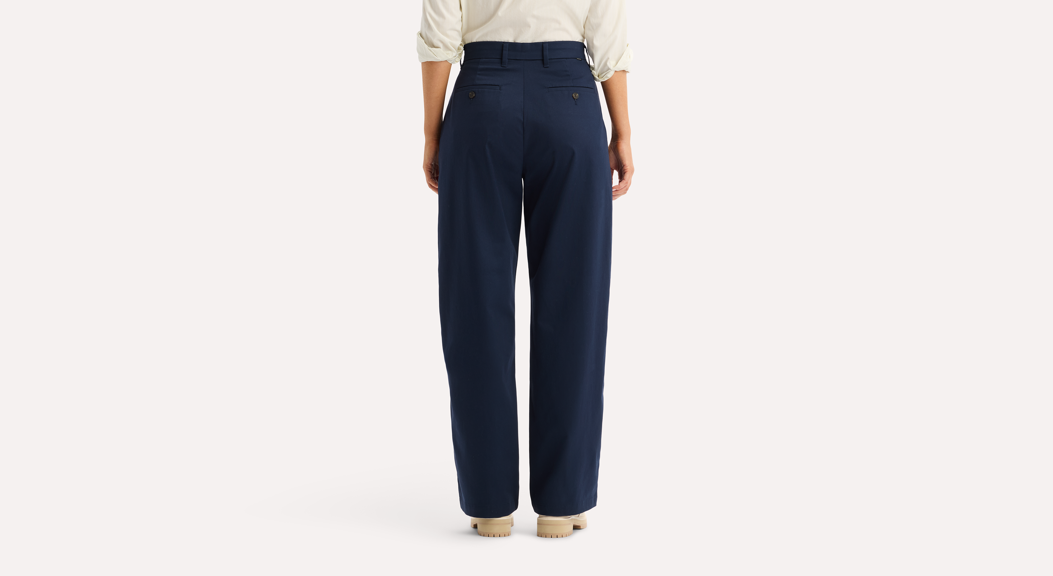 Dockers Signature khaki large taille haute bleu 28
