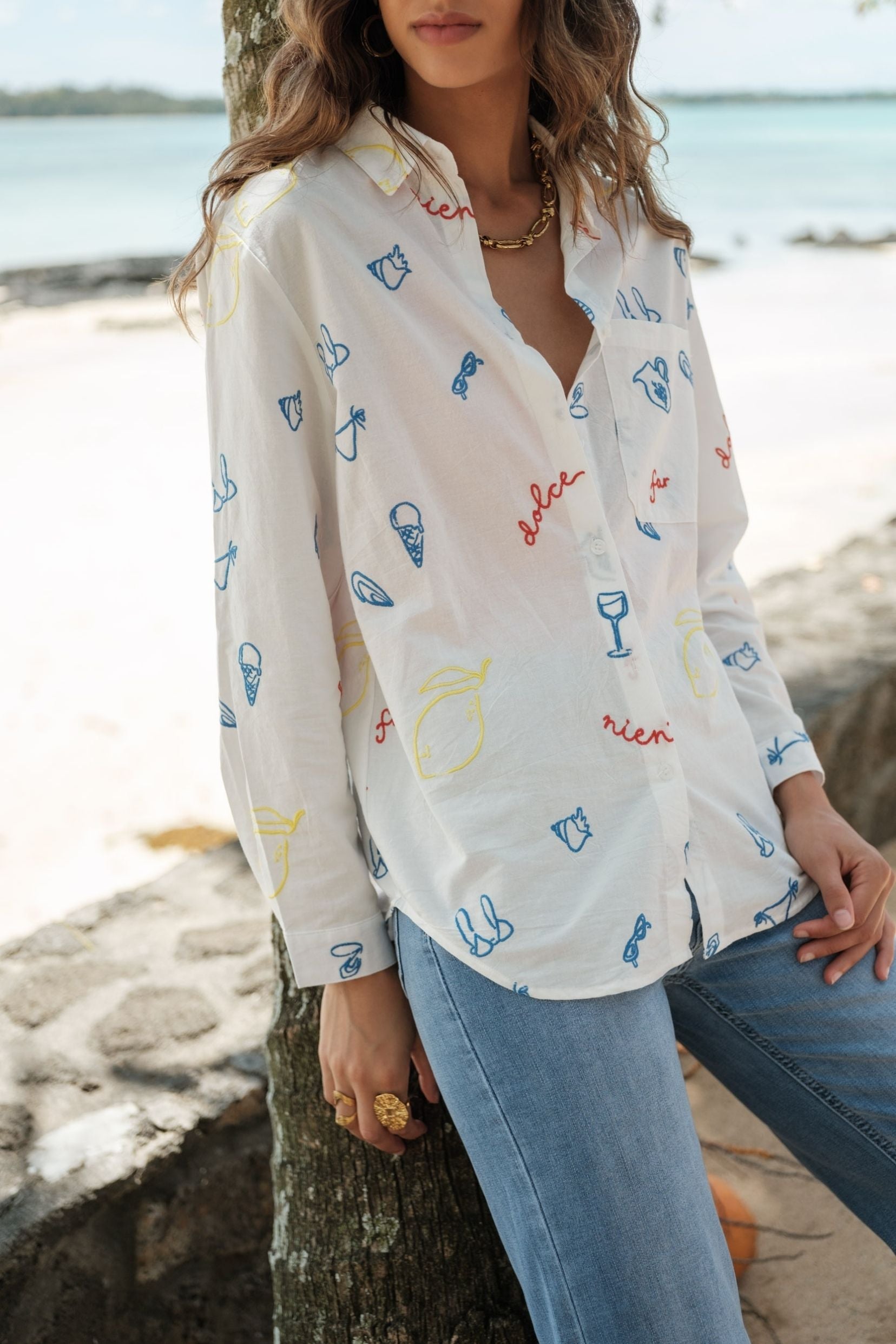 Maison Onado Dolce chemise coton blanche