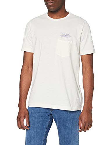Lee Poster T-shirt Homme Écru Coupe Droite