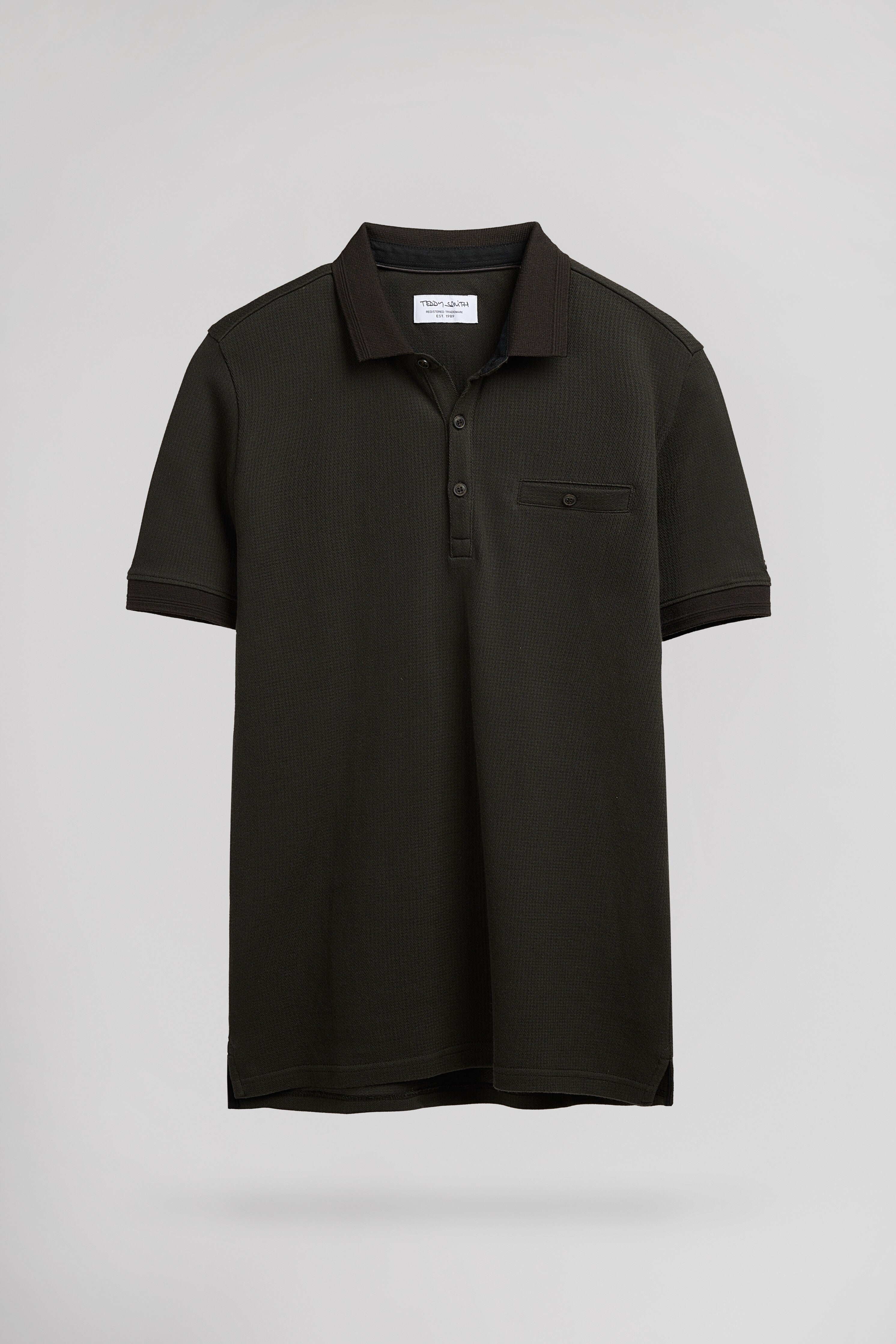 Teddy Smith P-Wesley MC polo kaki foncé coton