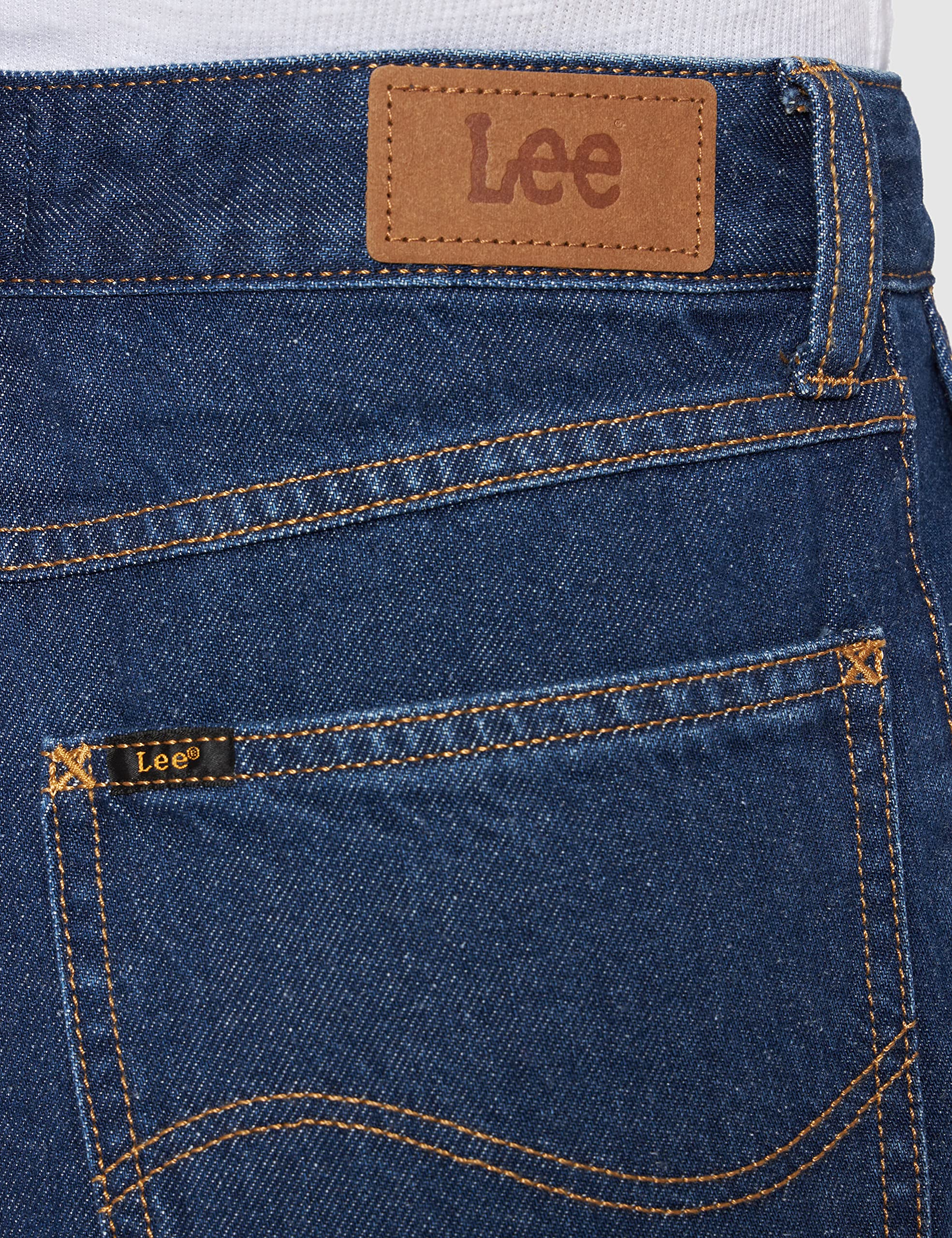 Lee Stella Taper jean boyfriend stone tapered plis