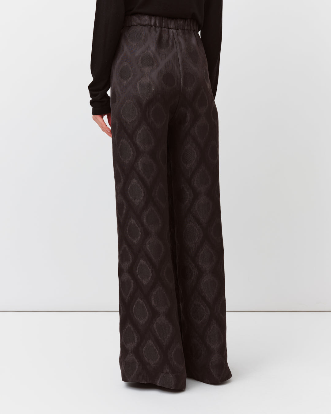 DIEGA Portorico pantalon chocolat jacquard