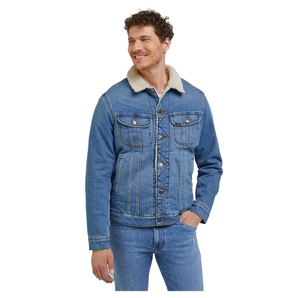 Lee Sherpa Jacket Veste homme bleu vrai bleu taille S