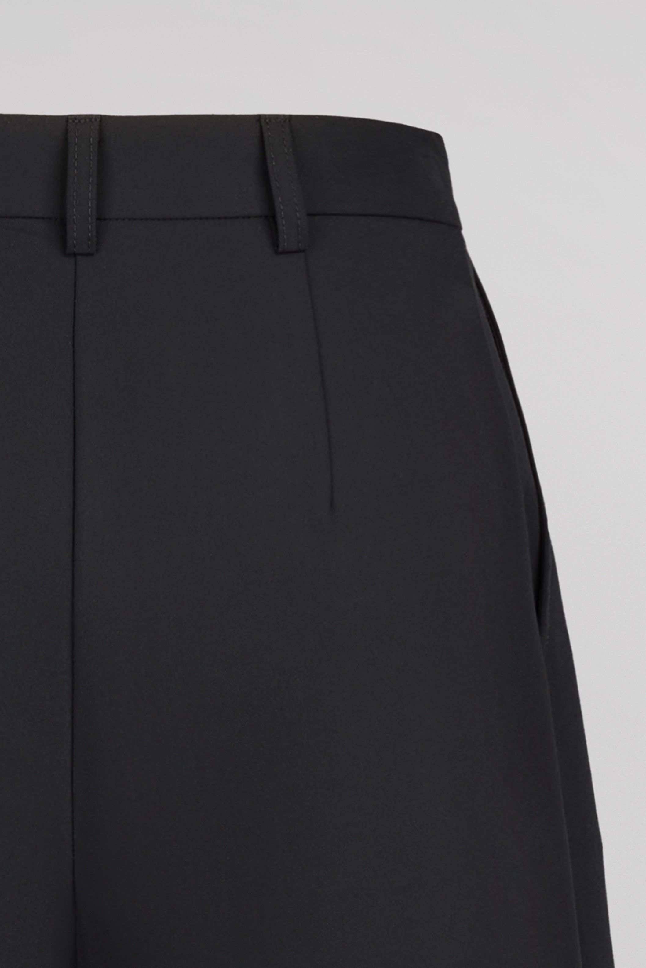 Teddy Smith P-Miley pantalon wide leg noir taille haute