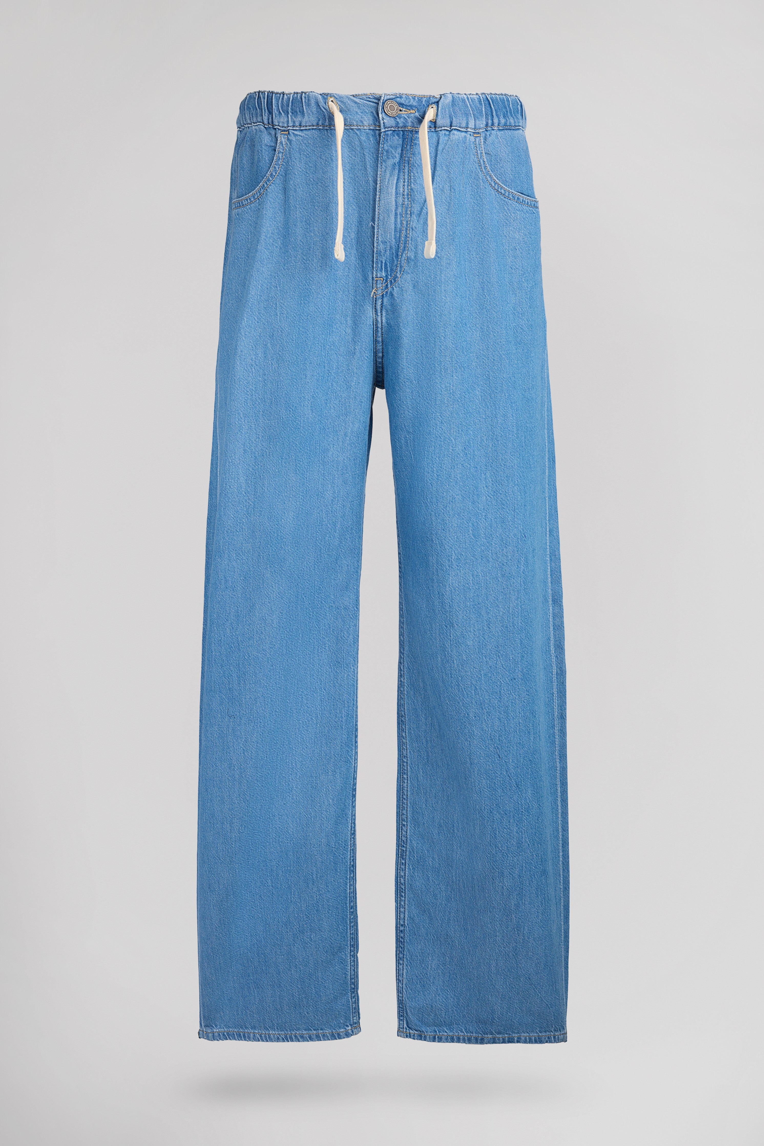 Teddy Smith P-Lily pantalon large indigo clair fluide