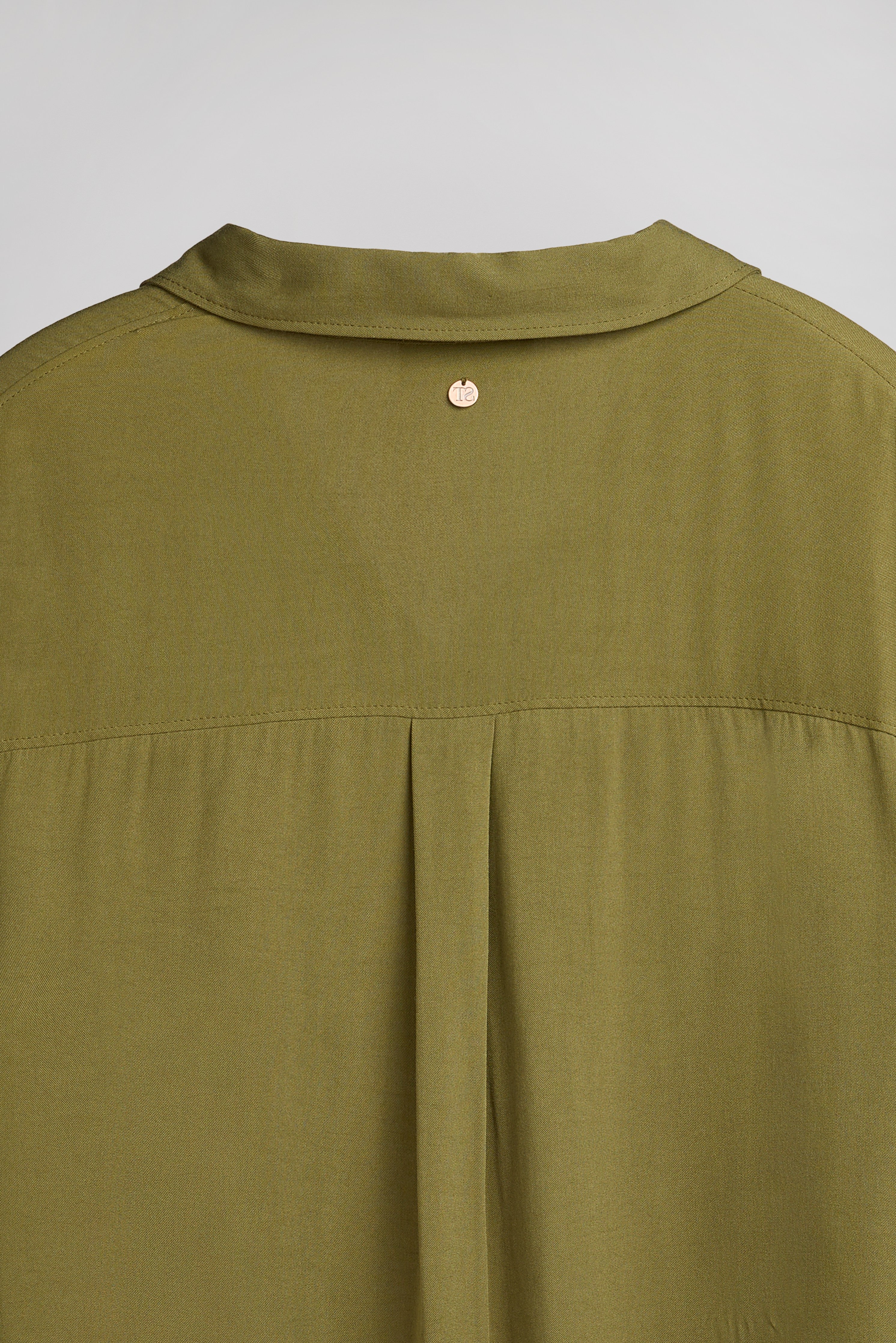 Teddy Smith C-Elisa chemise olive fluide