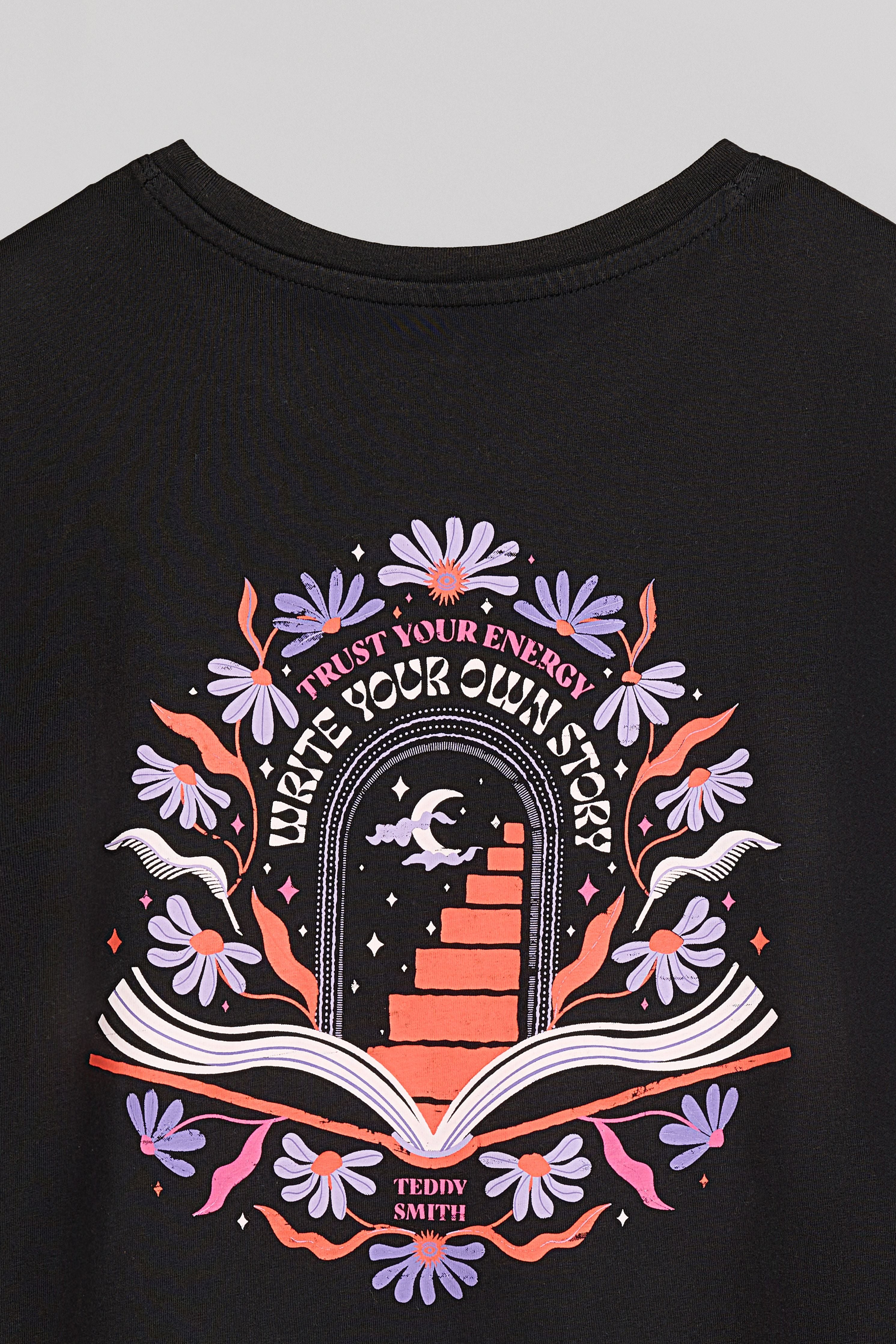 Teddy Smith T-Hya MC Jr T-shirt Noir Fille Coton