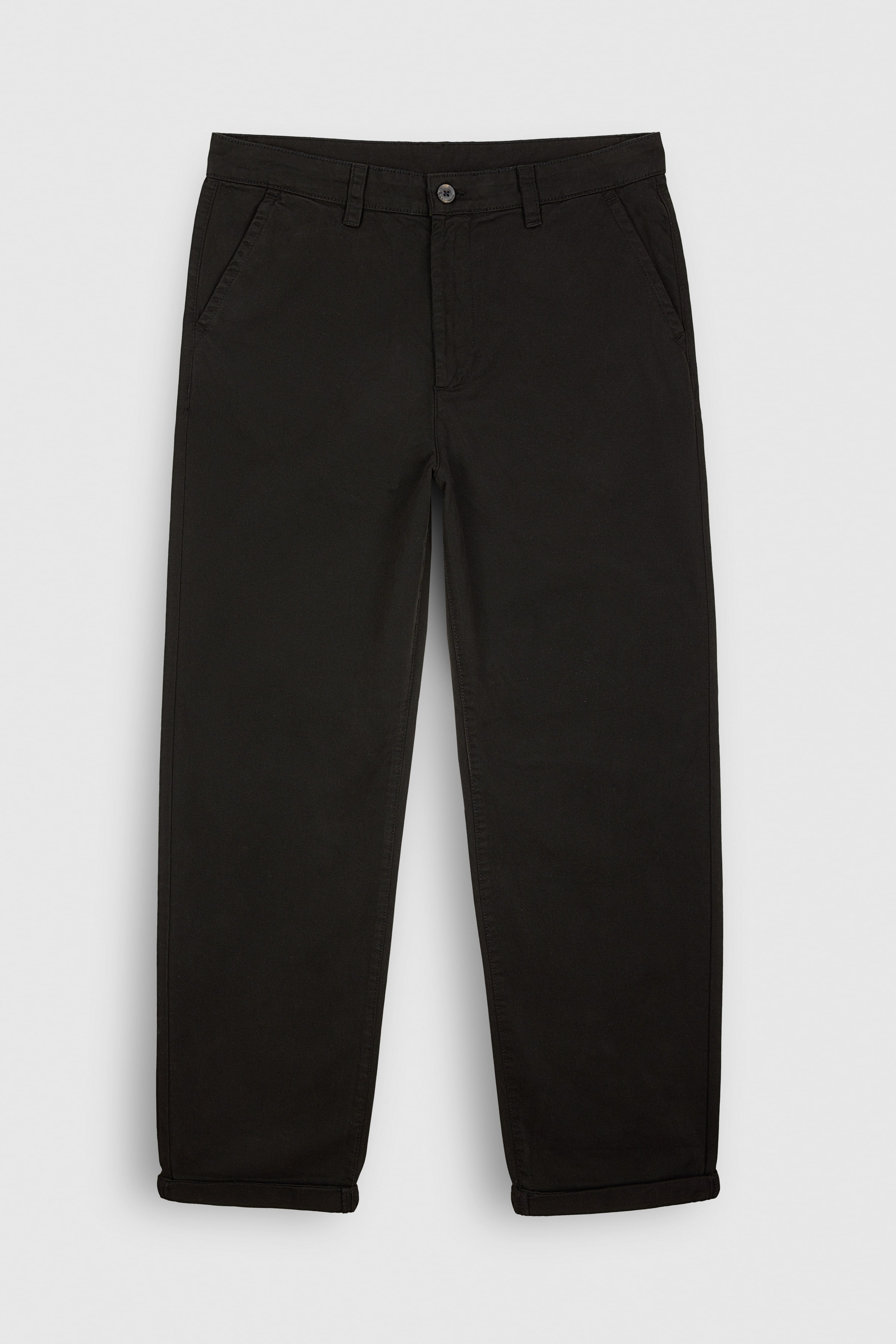 Teddy Smith P-Lario Chino pantalon droit noir coton homme