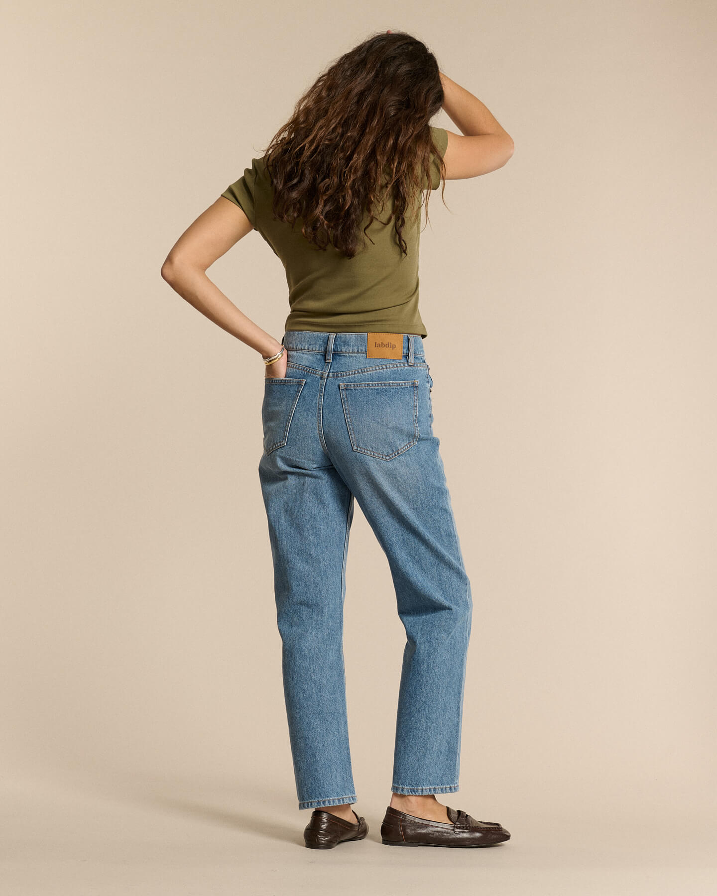 Labdip Quincy Denim Stone Fade IN 28 jean boyfriend bleu