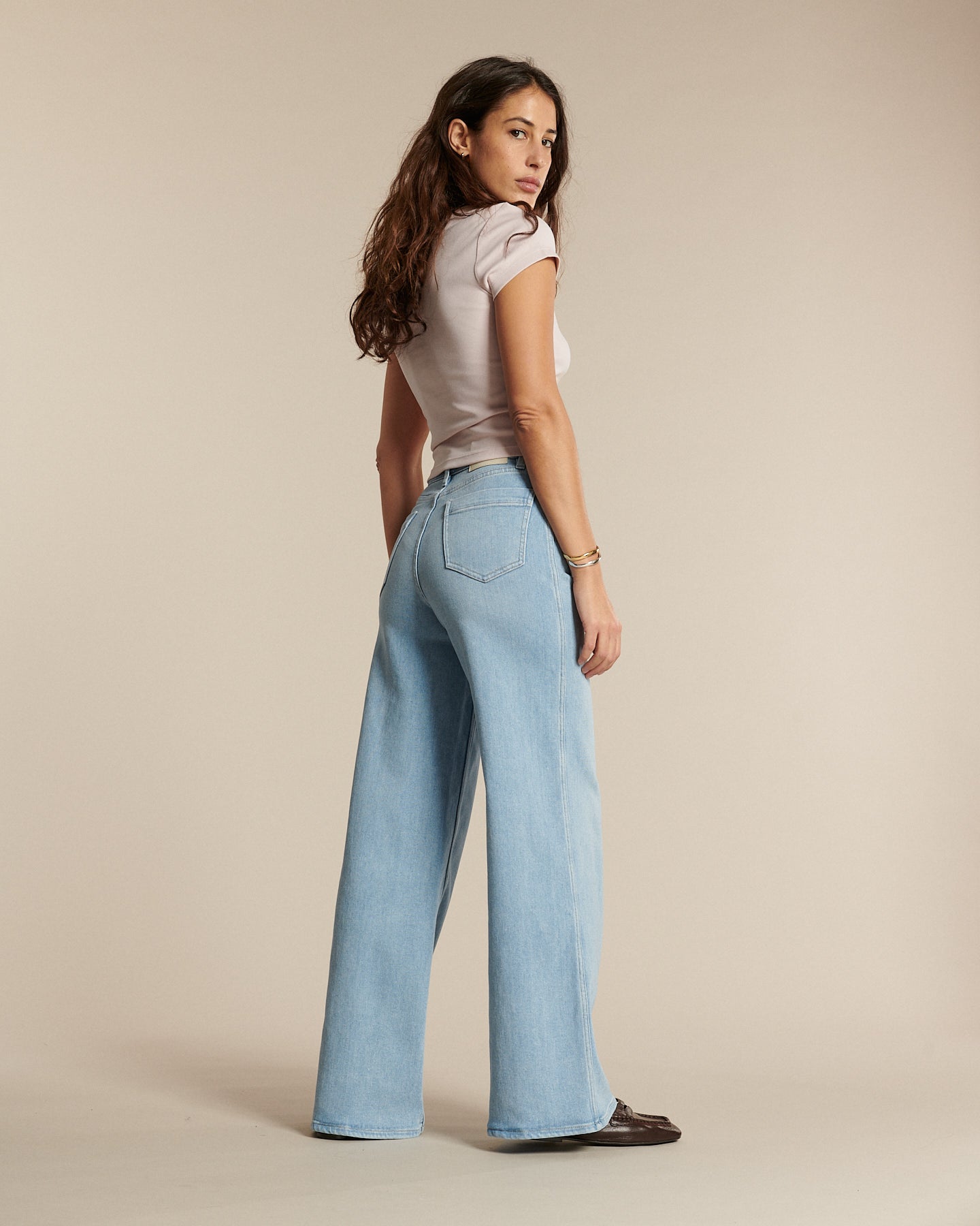 Labdip Noemie Denim Dawn Blue In 10 jean flare taille haute