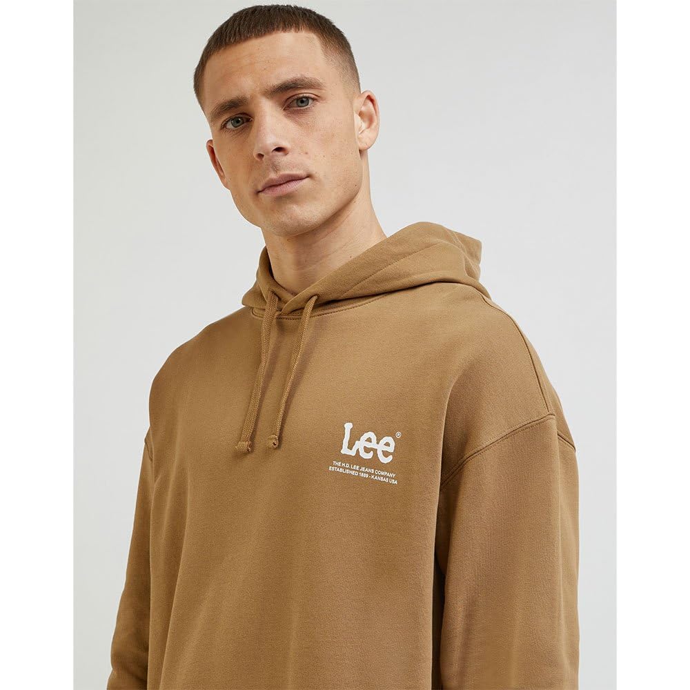 Lee Loose Logo Sweat à Capuche Homme XXL Coton