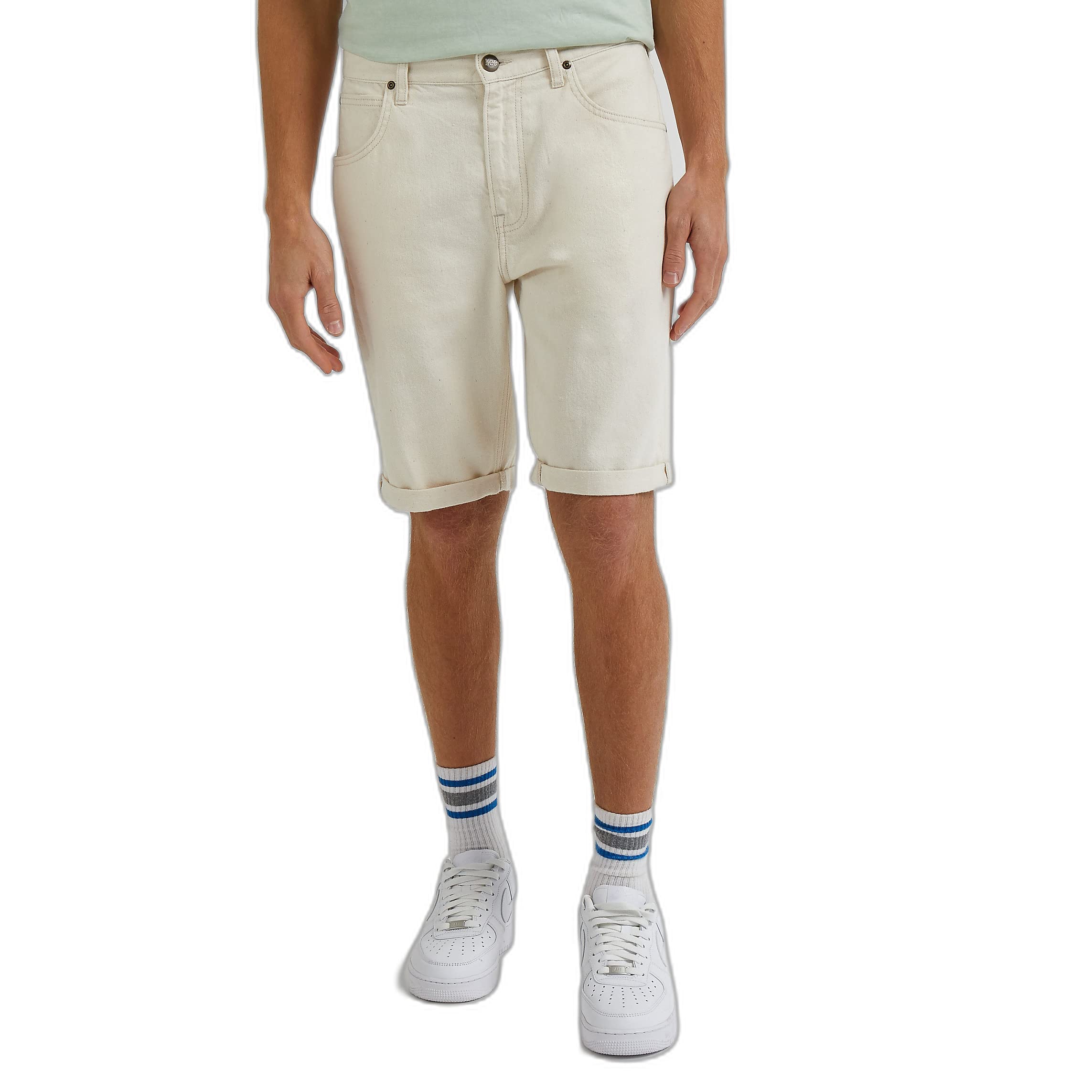 Lee 5 Pocket Short bermuda homme écru 32 chanvre