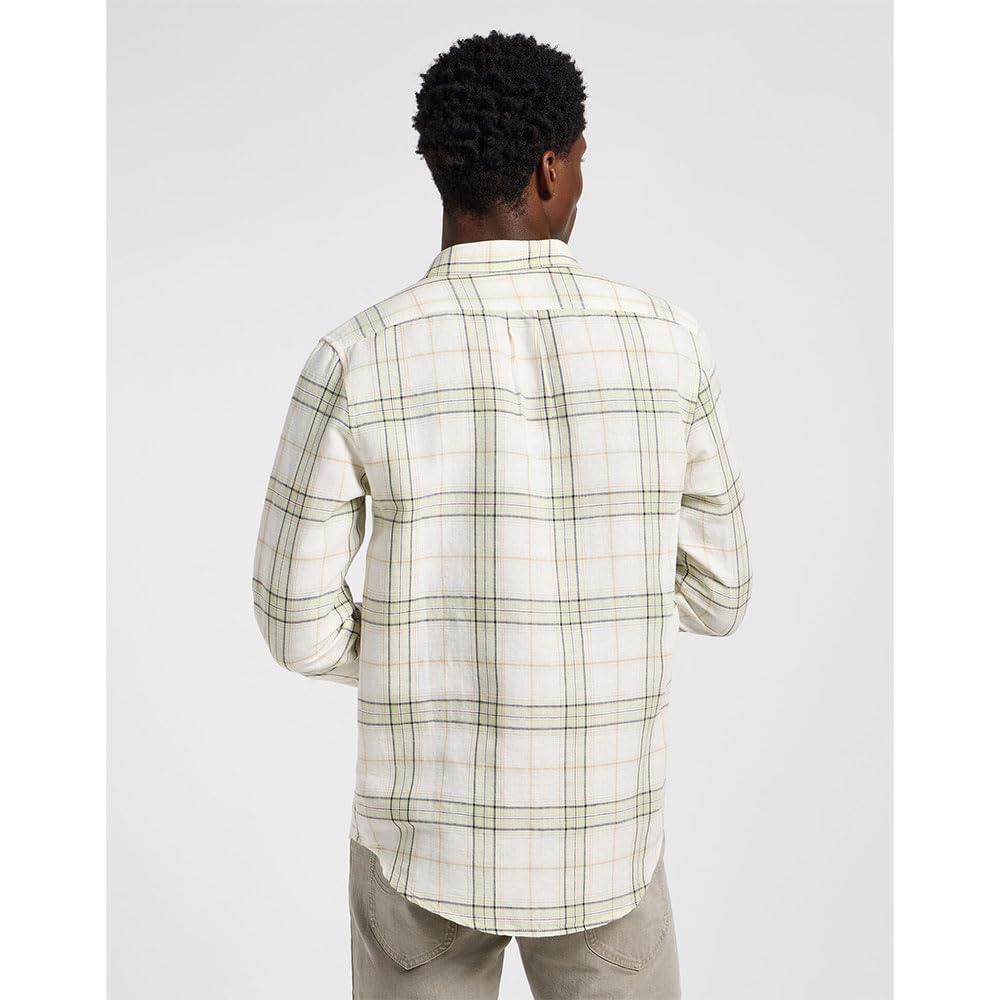Lee Leesure Shirt chemise homme sauge coton lin