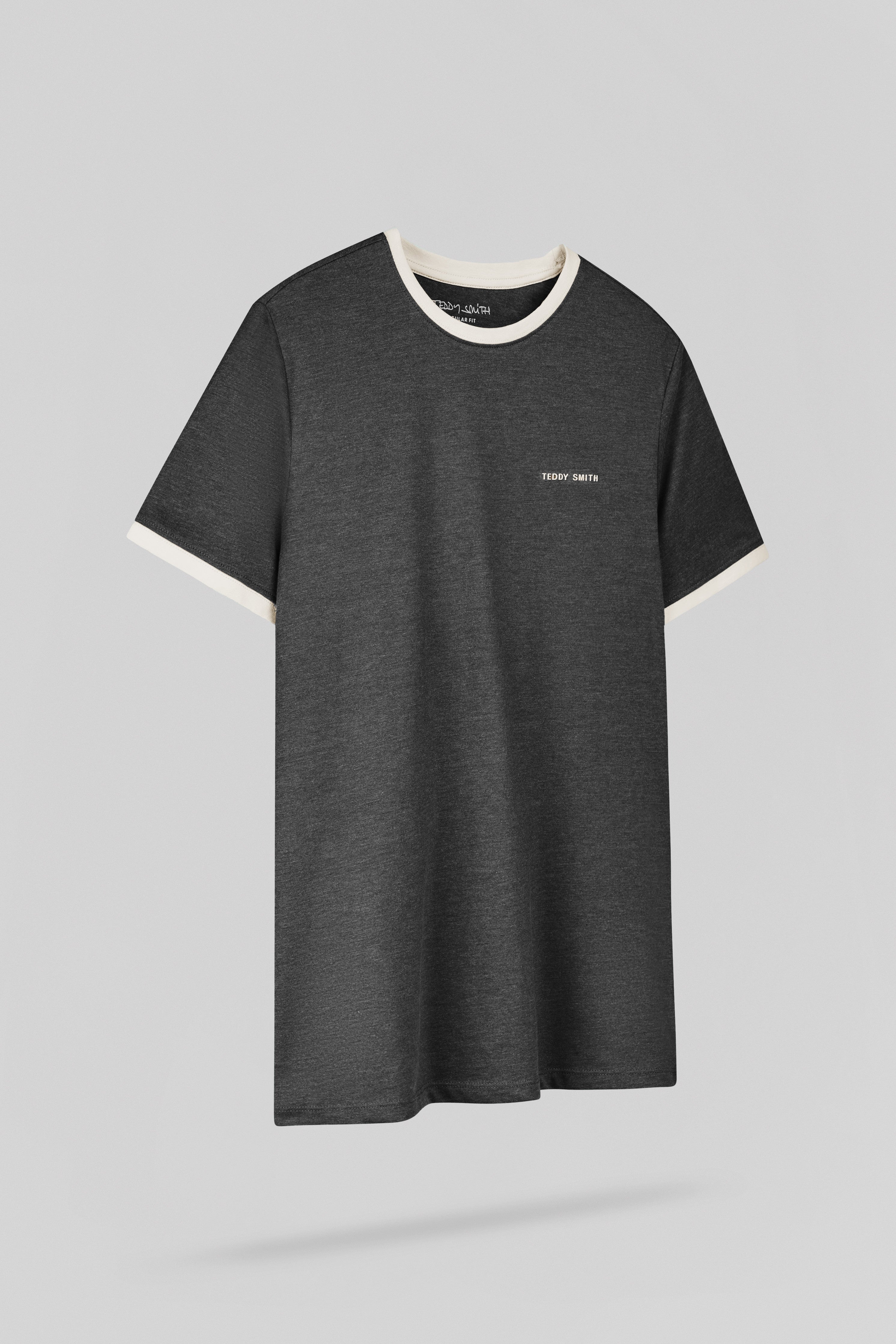 Teddy Smith The-Tee 2 R MC t-shirt anthracite chiné coton