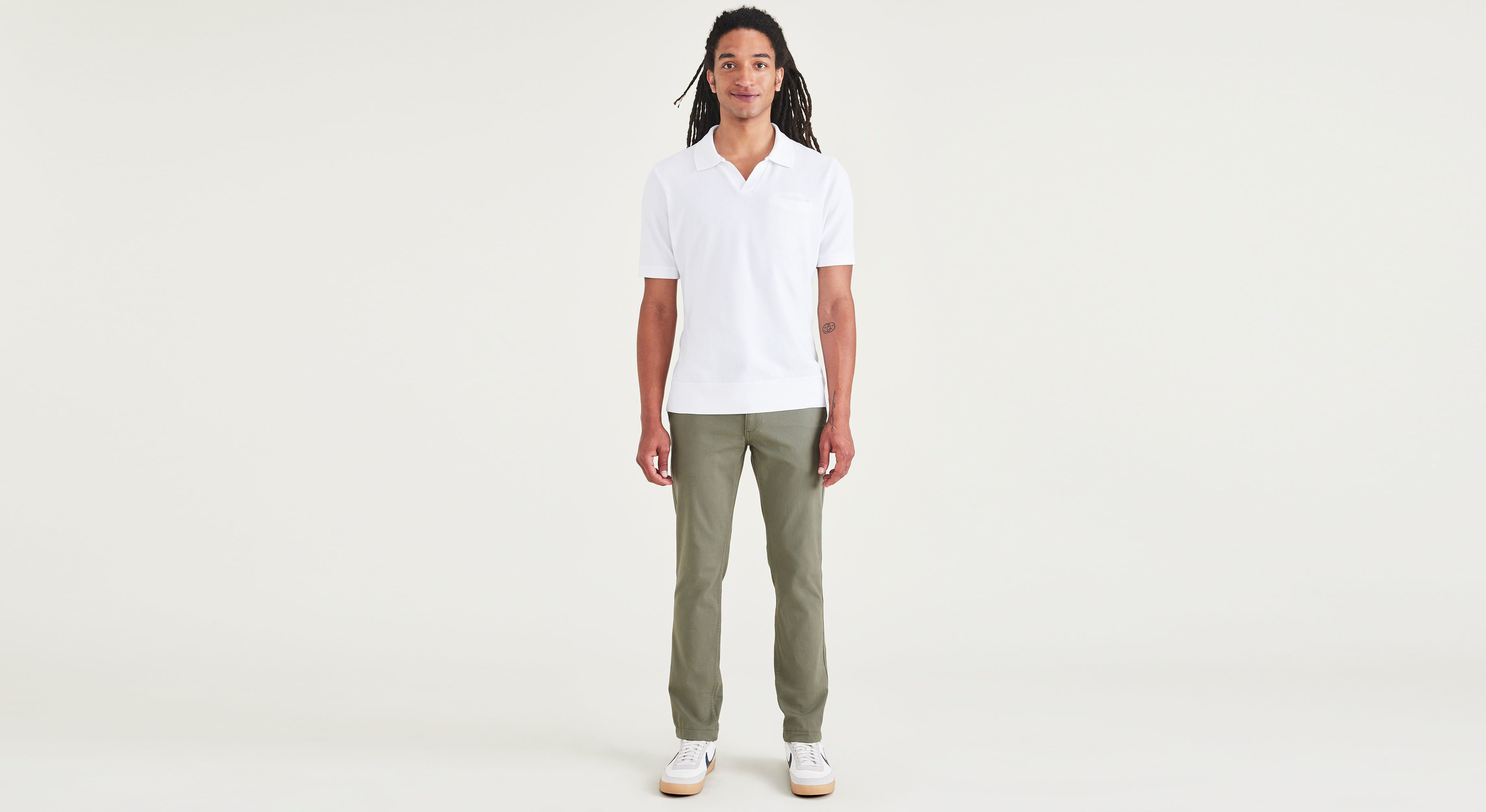 Dockers Alpha Chino Skinny chino camo vert stretch