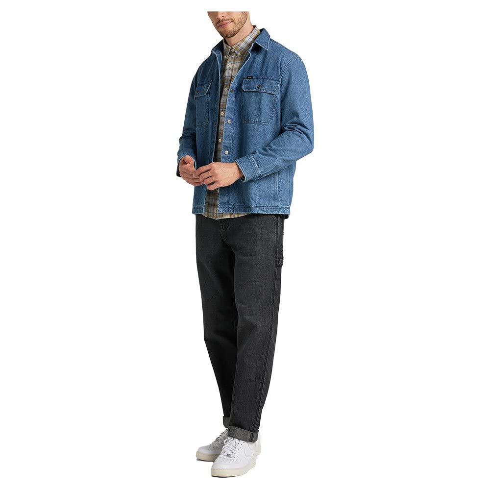 Lee Workwear t-shirt homme marine manches longues