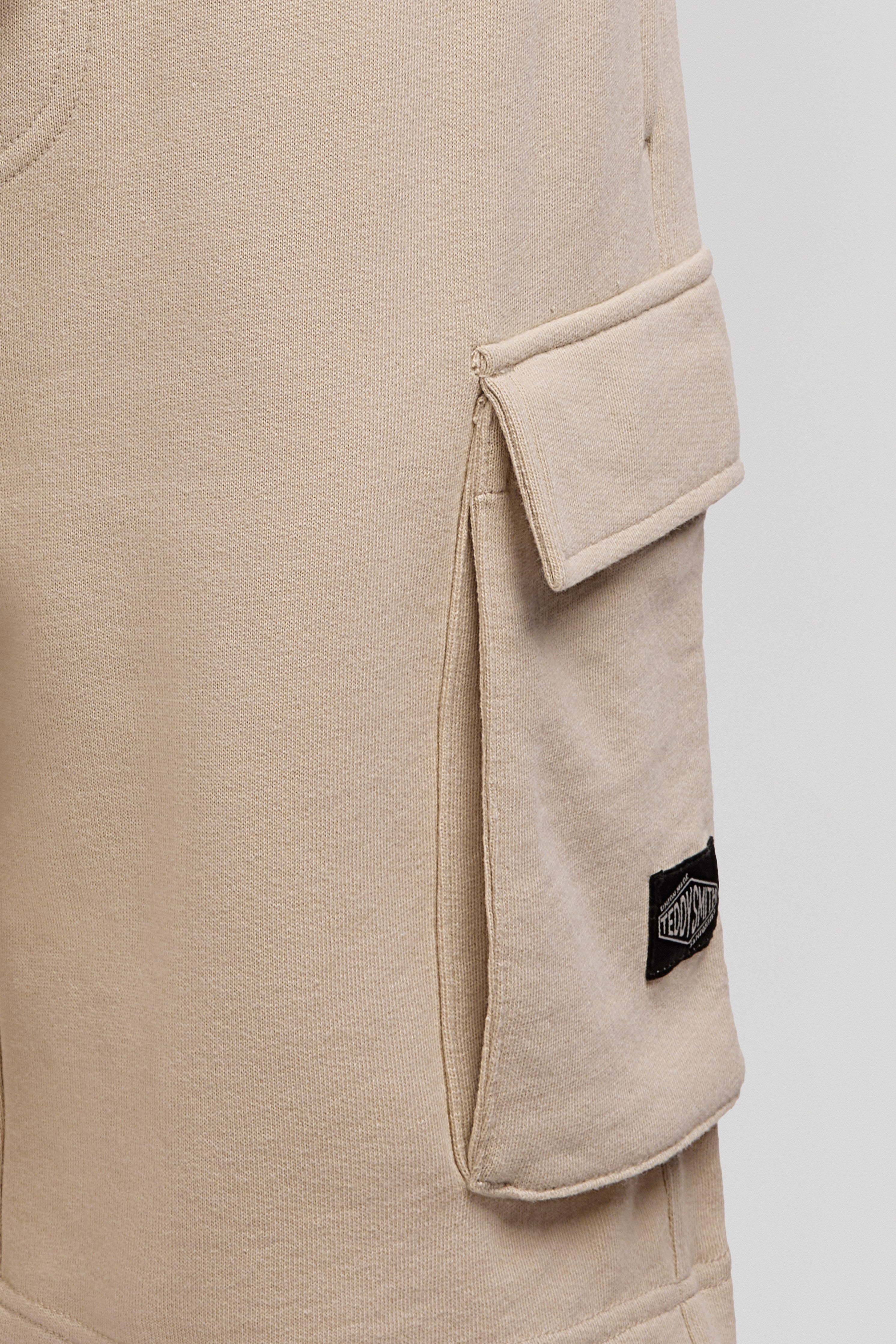 Teddy Smith S-Orty JR Beige Clair short cargo garçon