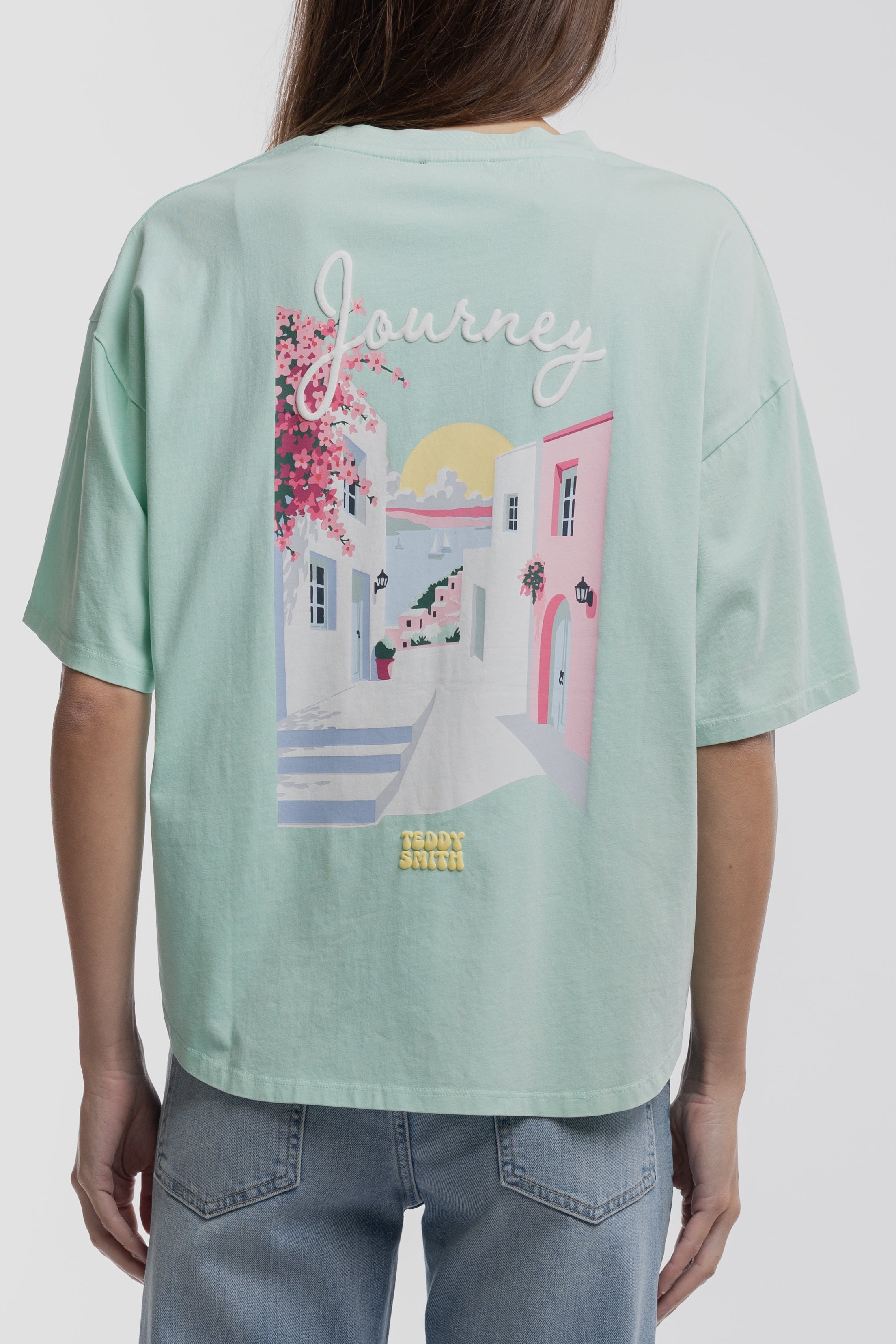 Teddy Smith T-Ally MC t-shirt vert menthe délavé
