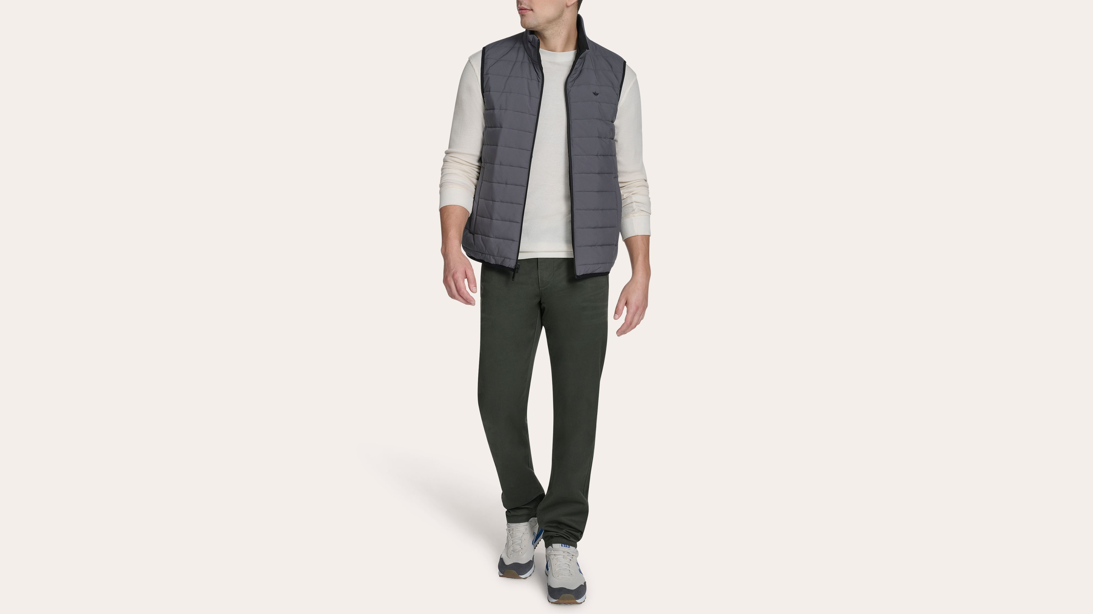 Dockers Reversible gilet doudoune réversible gris homme
