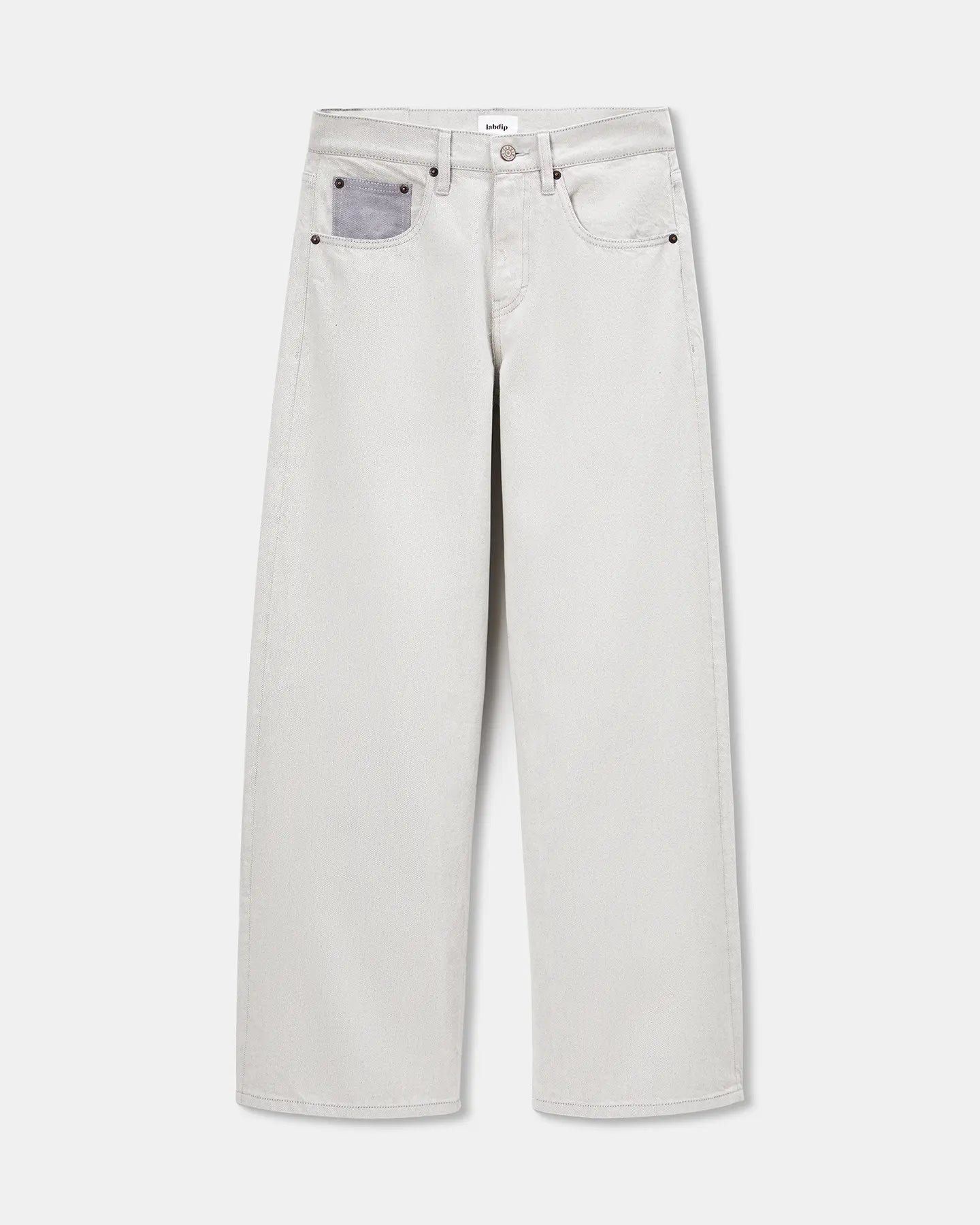 Labdip River Undyed Granit jean large écru 100% coton
